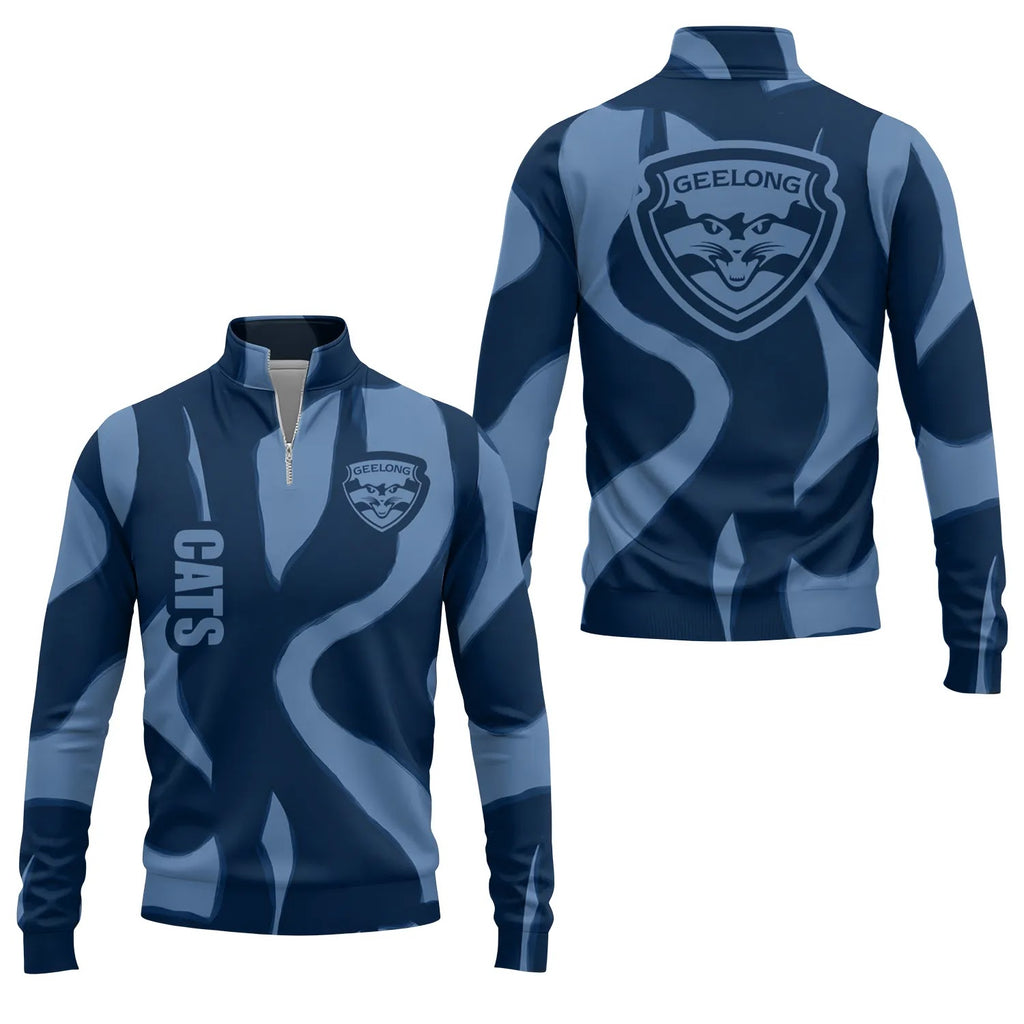 Geelong Cats Quarter-zip Pullover SHW068