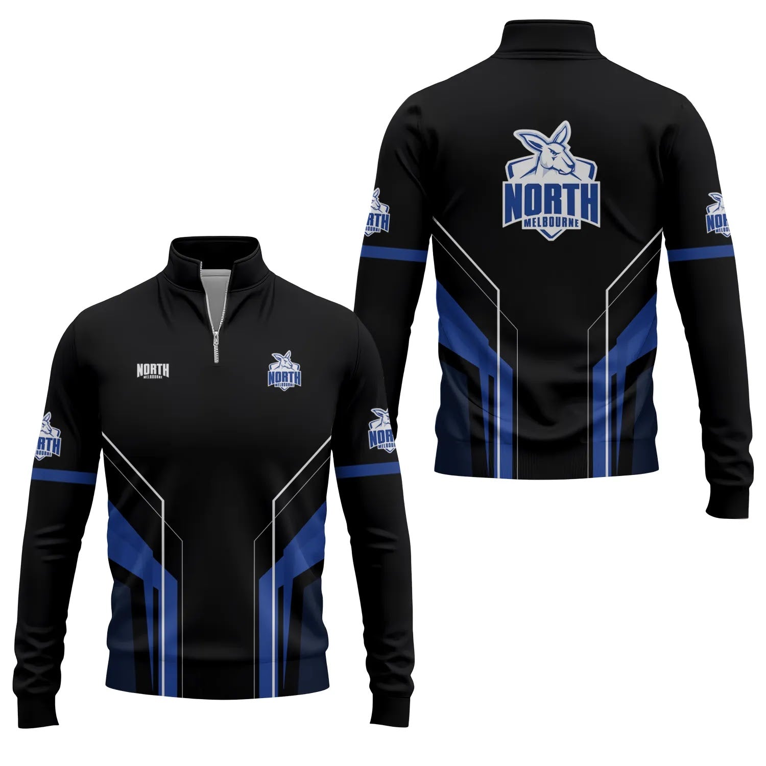 North Melbourne Kangaroos Quarter-zip Pullover SC023
