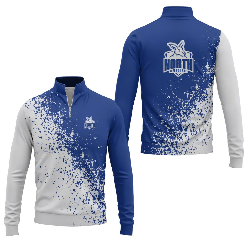 North Melbourne Kangaroos Quarter-zip Pullover SC070
