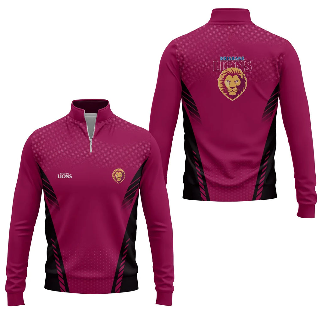 Brisbane Lions Quarter-zip Pullover SC017