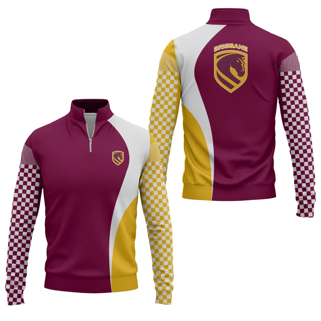 Brisbane Broncos Quarter-zip Pullover SC073