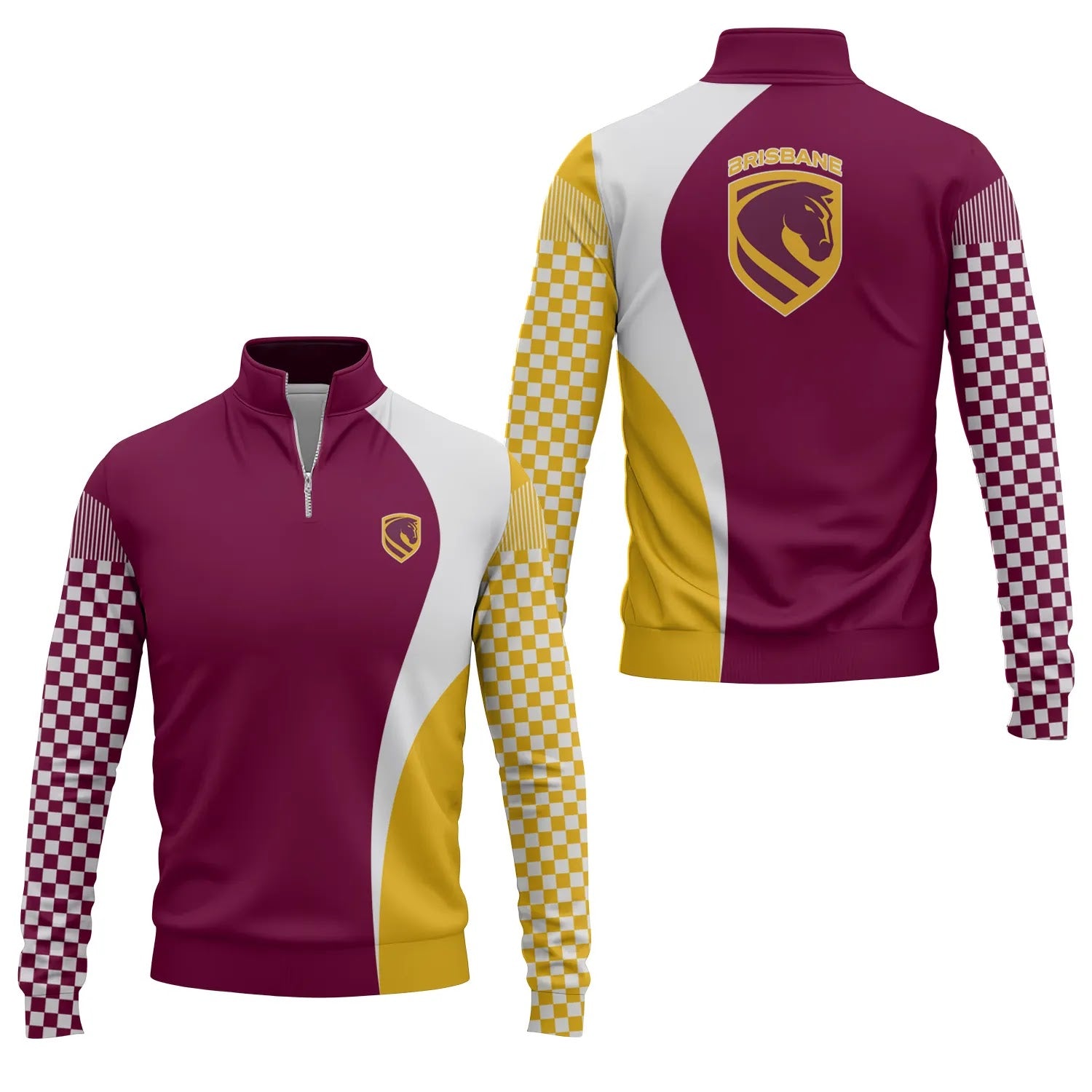 Brisbane Broncos Quarter-zip Pullover SC073