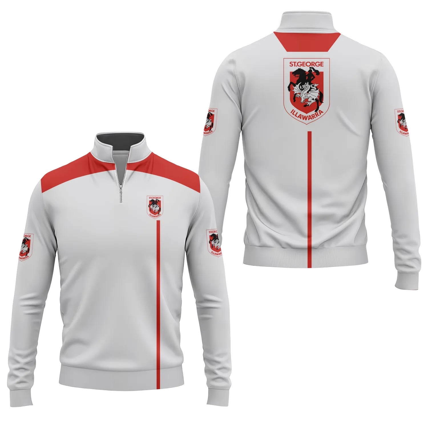 St George Illawarra Dragons Quarter-zip Pullover SC021