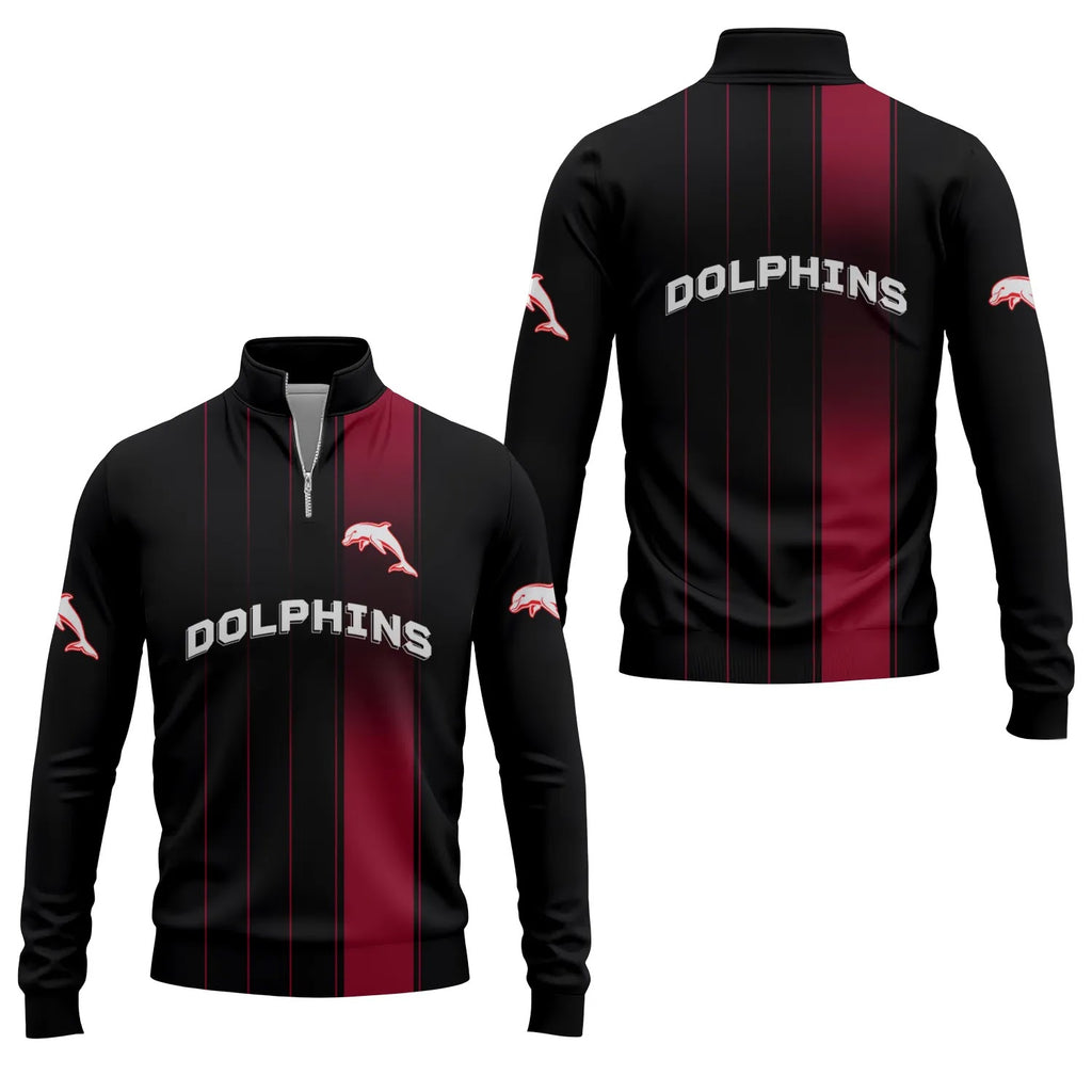 Dolphins Quarter-zip Pullover SC068