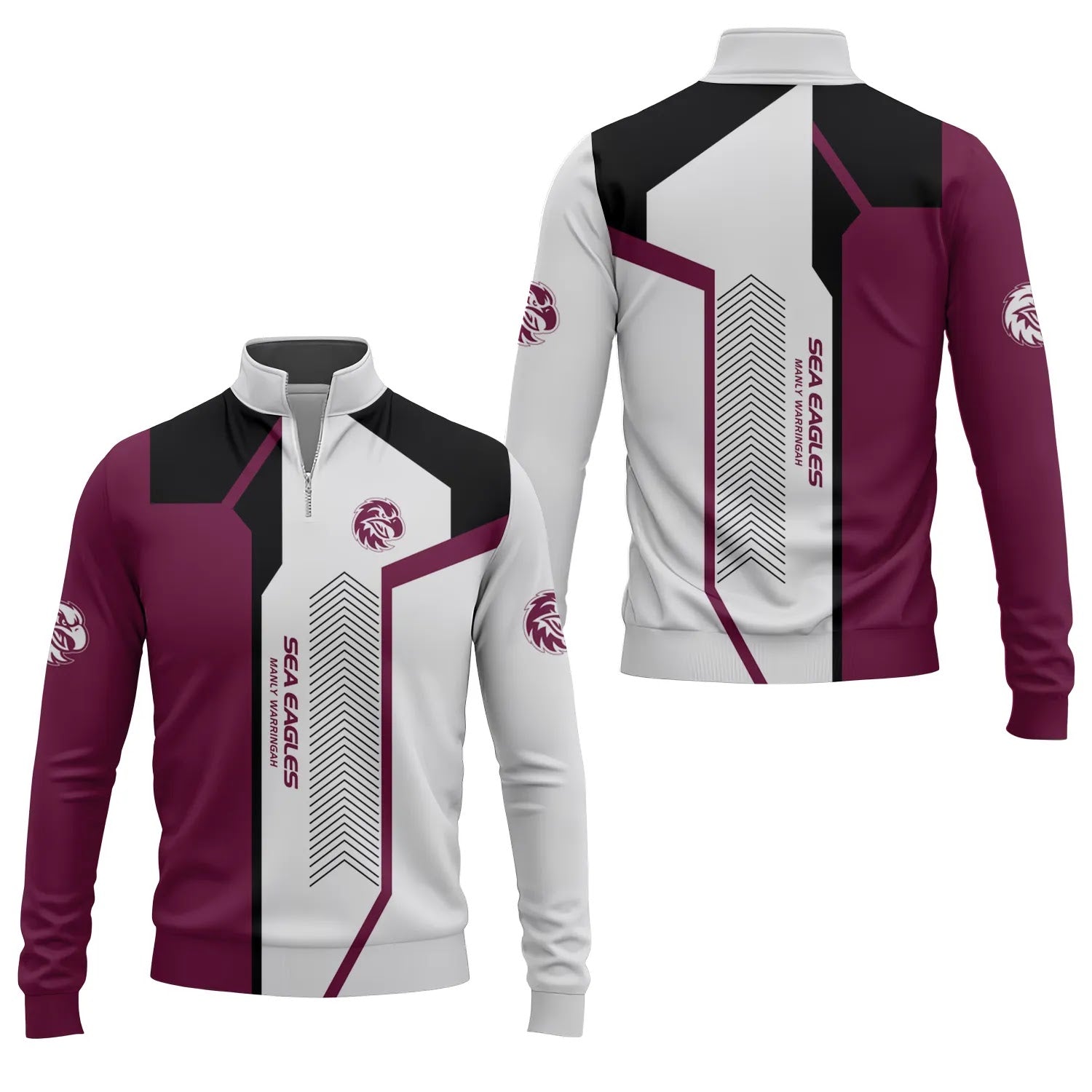 Manly Warringah Sea Eagles Quarter-zip Pullover SC065