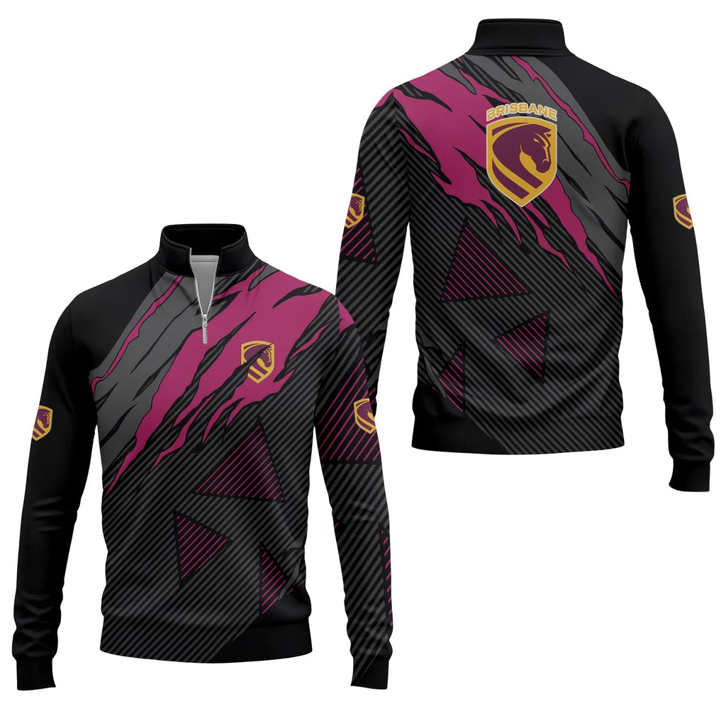 Brisbane Broncos Quarter-zip Pullover SC009
