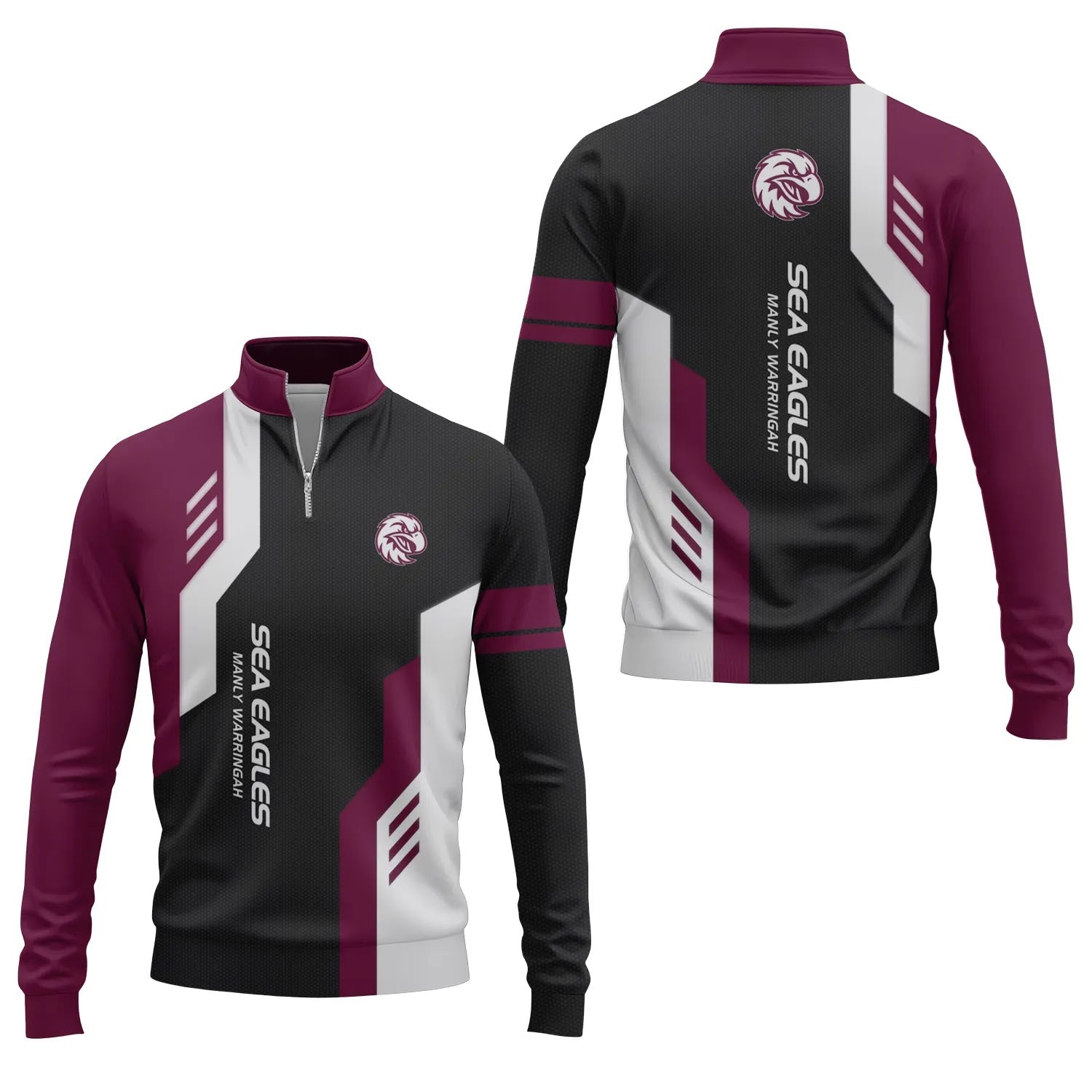 Manly Warringah Sea Eagles Quarter-zip Pullover SC029