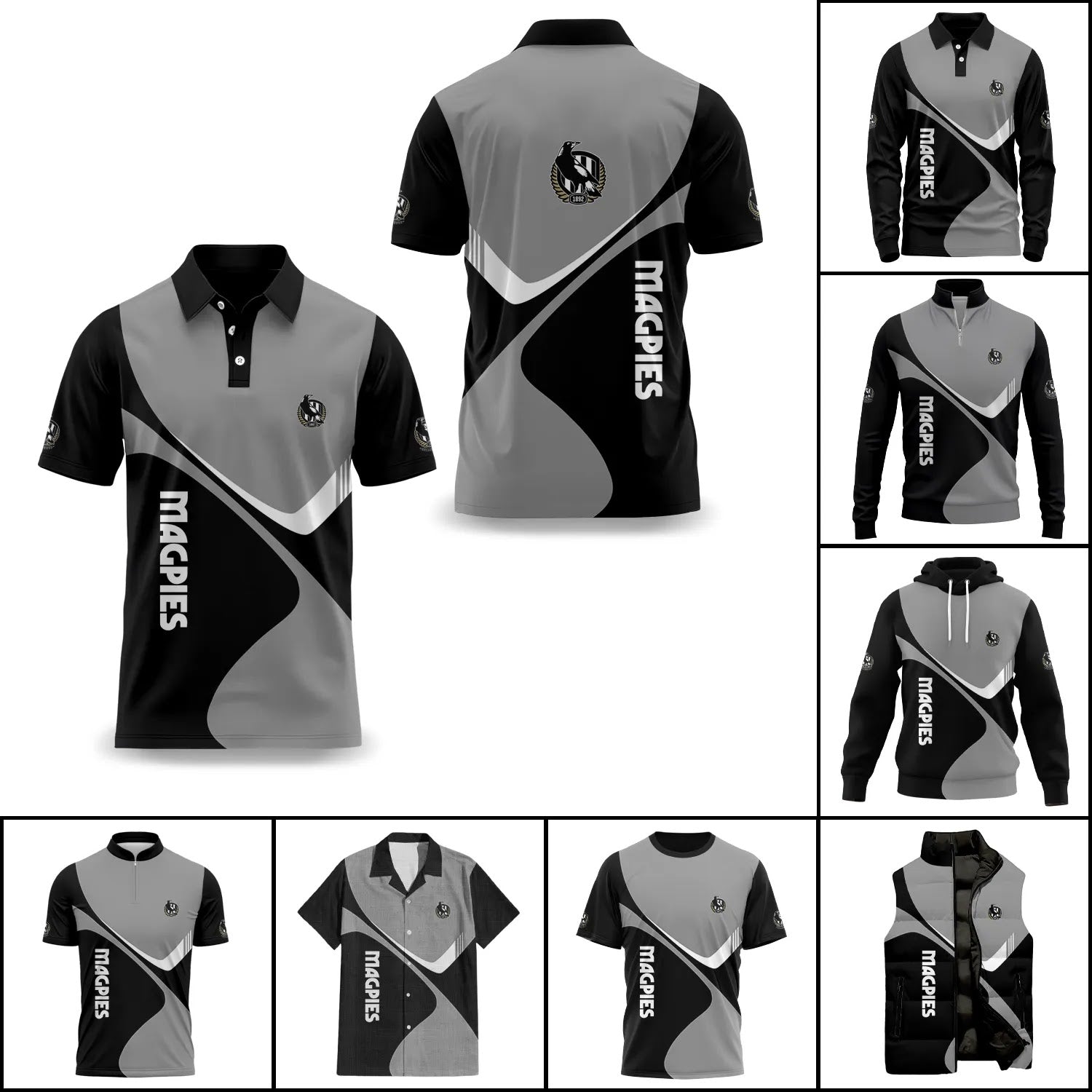Collingwood Magpies Apparels SC058