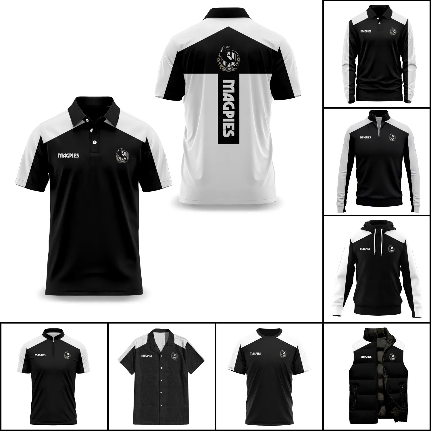 Collingwood Magpies Apparels SC008