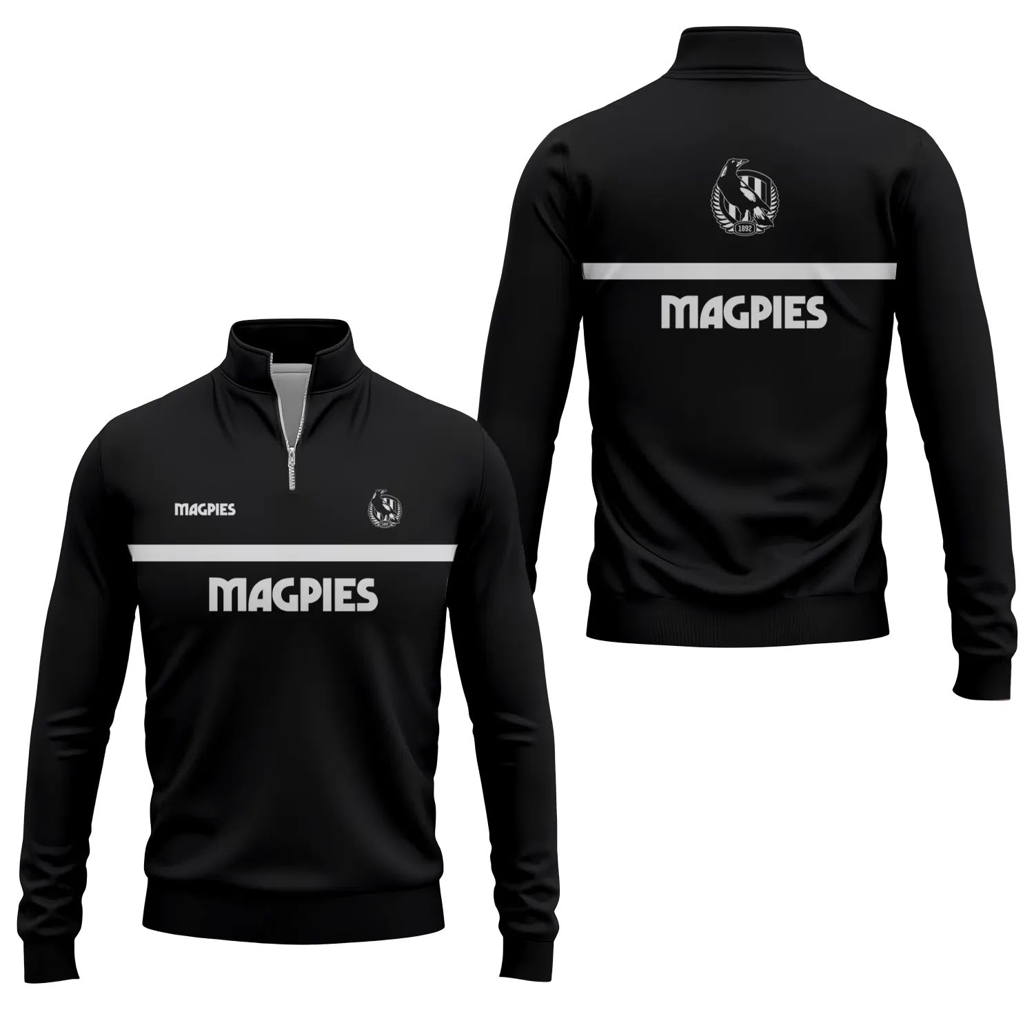 Collingwood Magpies Quarter-zip Pullover SC051