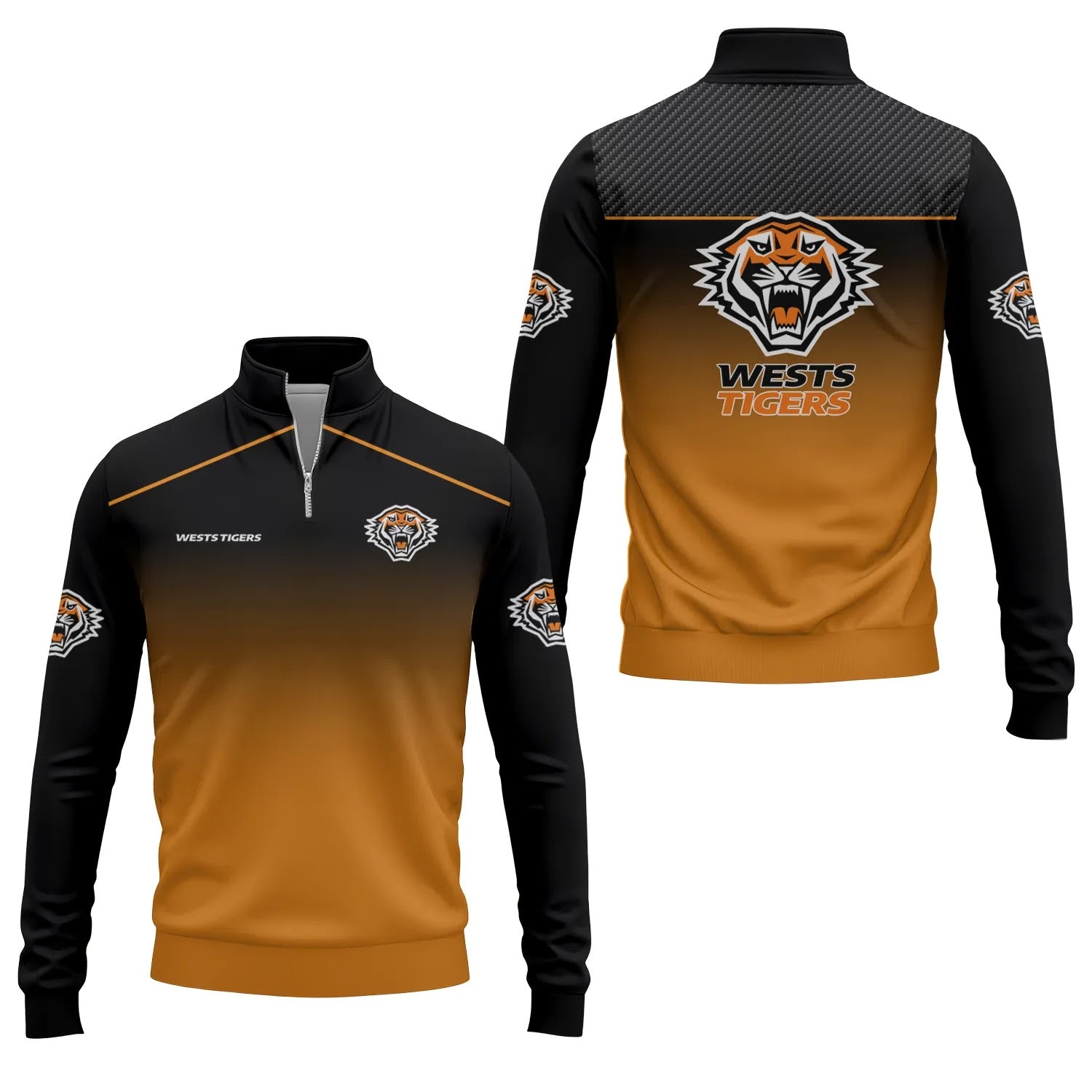 Wests Tigers Quarter-zip Pullover SC001