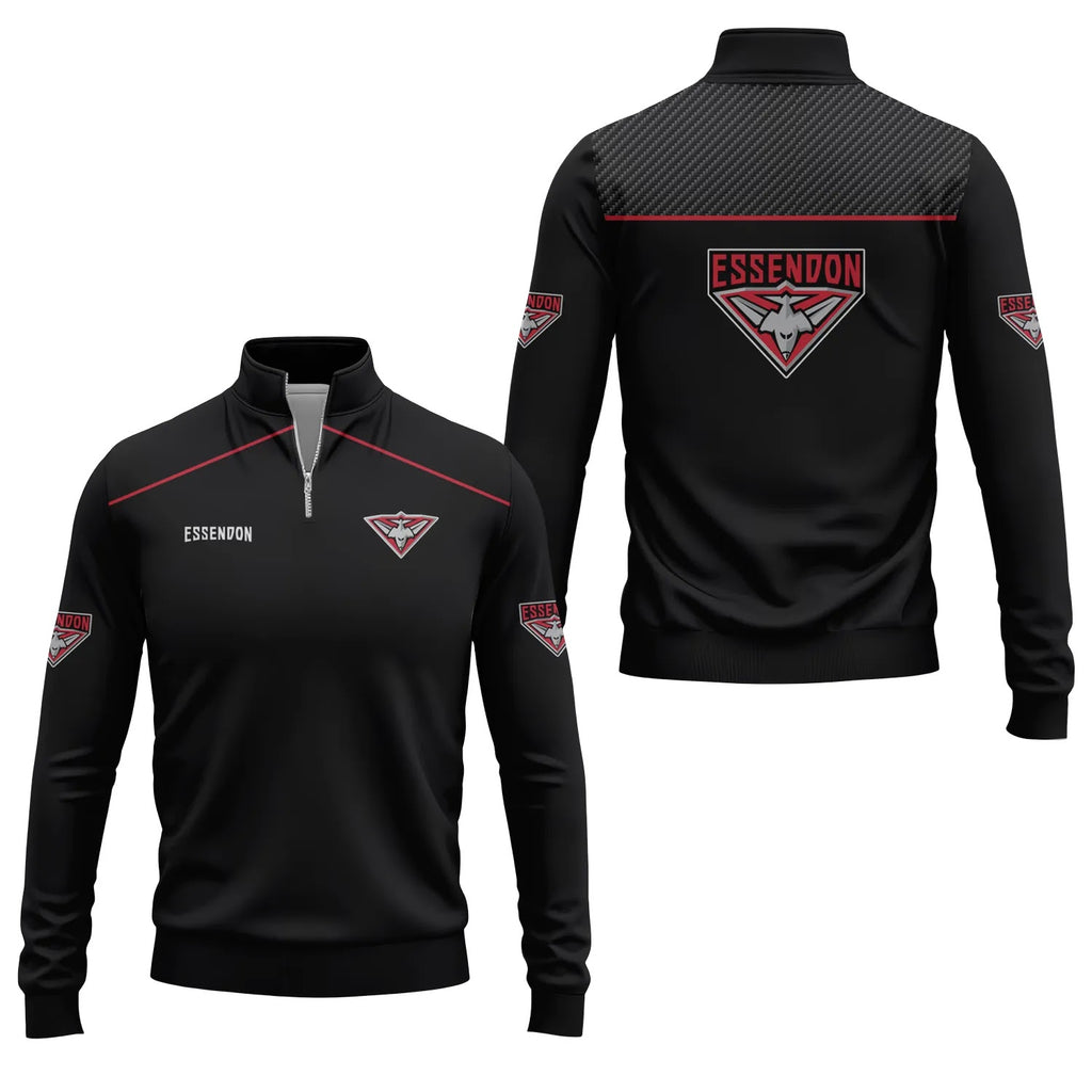 Essendon Bombers Quarter-zip Pullover SC004