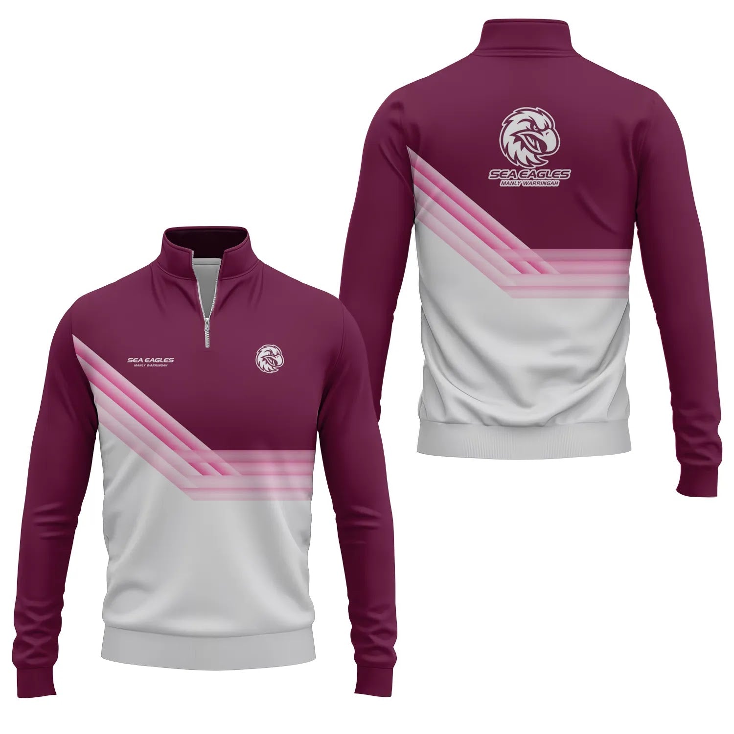 Manly Warringah Sea Eagles Quarter-zip Pullover SC106