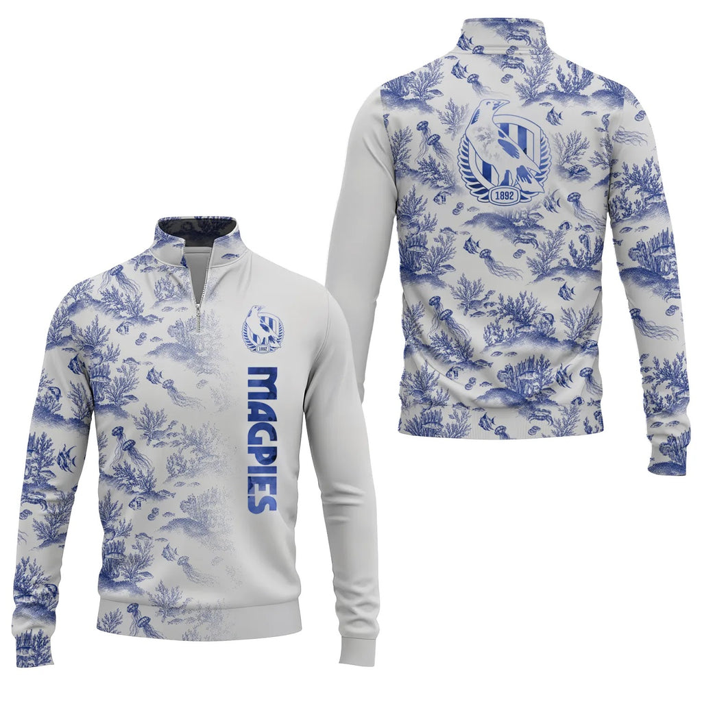 Collingwood Magpies Quarter-zip Pullover SHW009