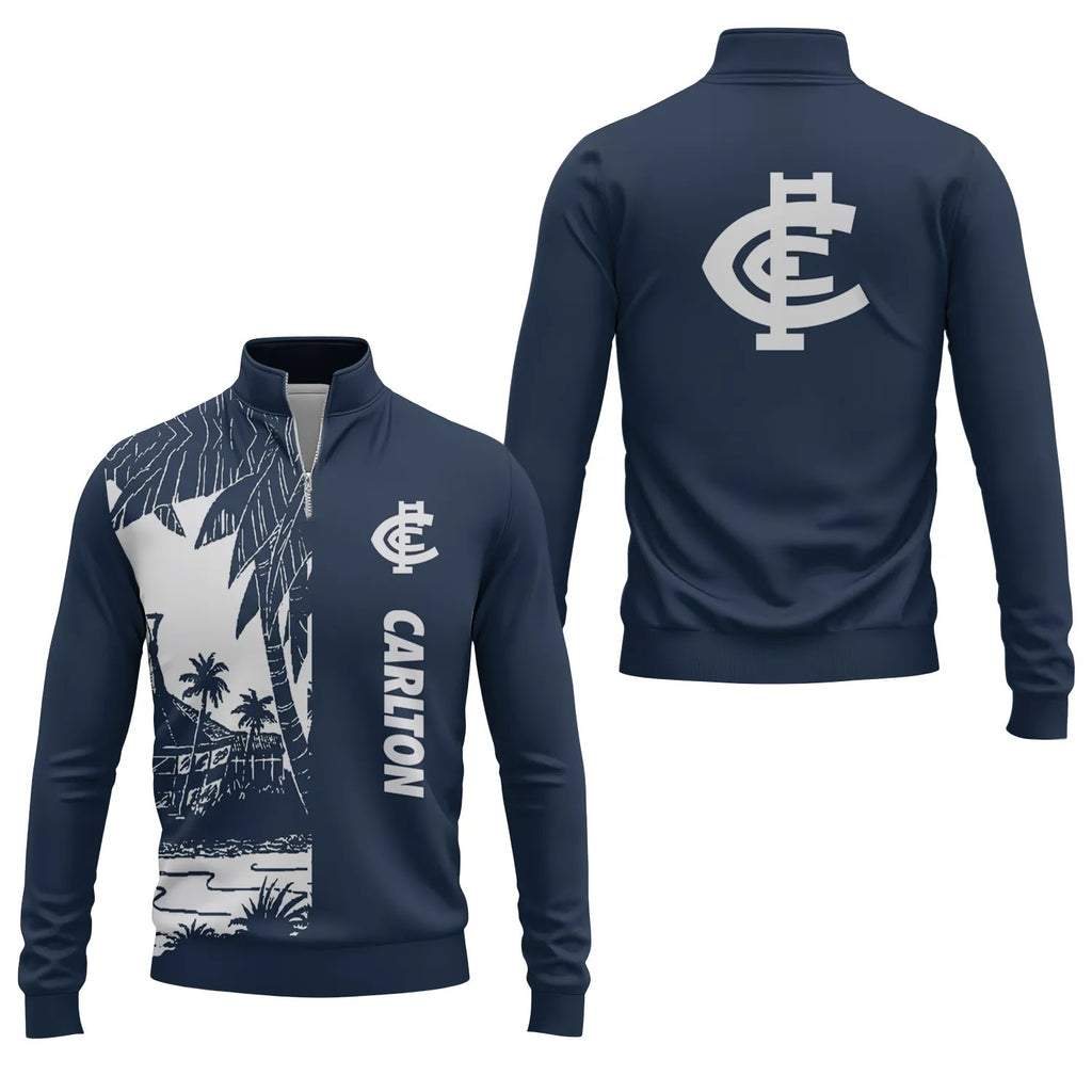 Carlton Blues Quarter-zip Pullover SHW031