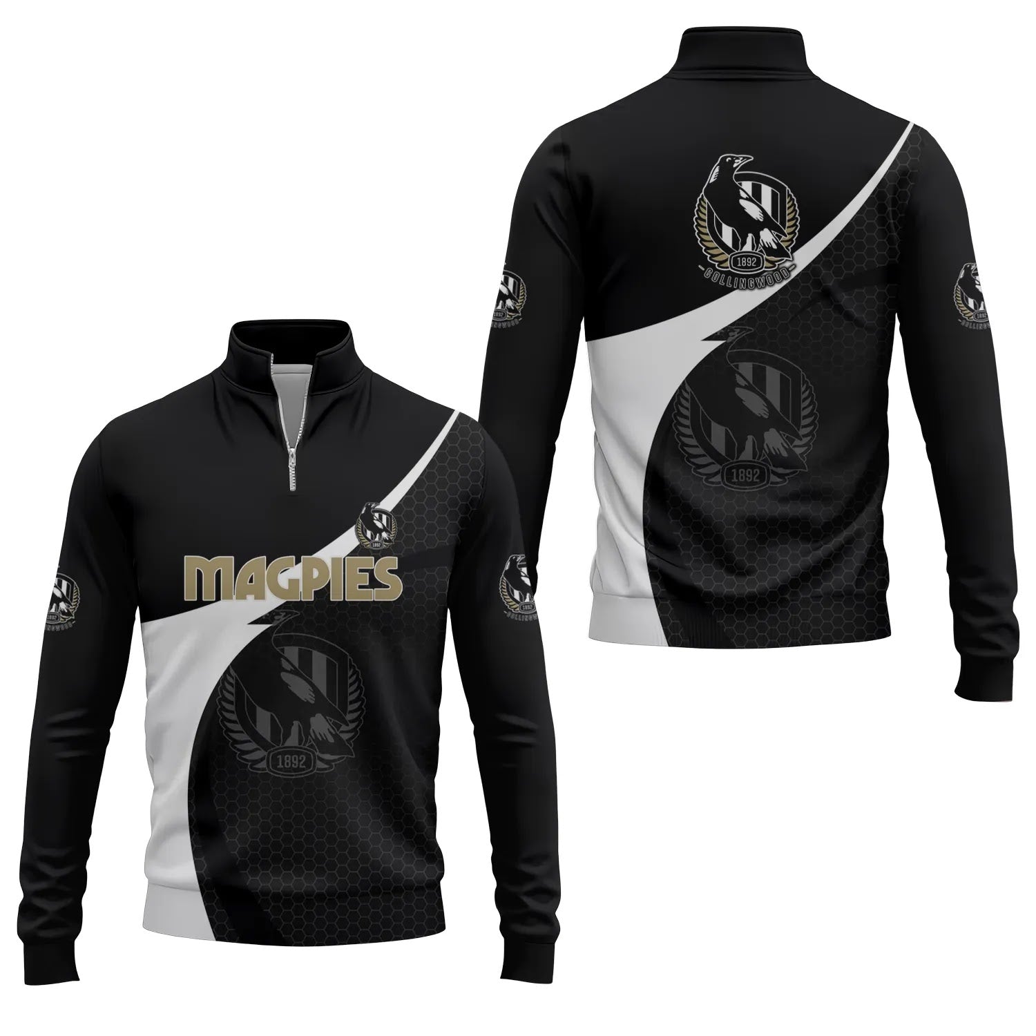 Collingwood Magpies Quarter-zip Pullover SC002