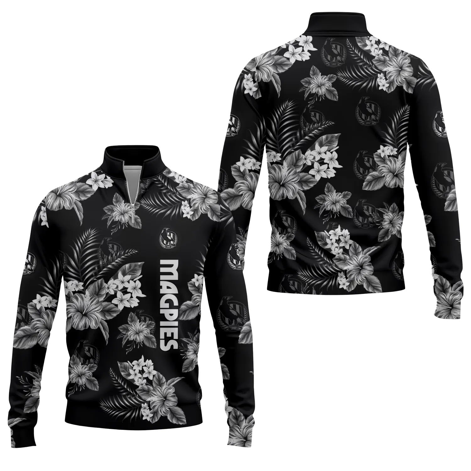 Collingwood Magpies Quarter-zip Pullover SC054