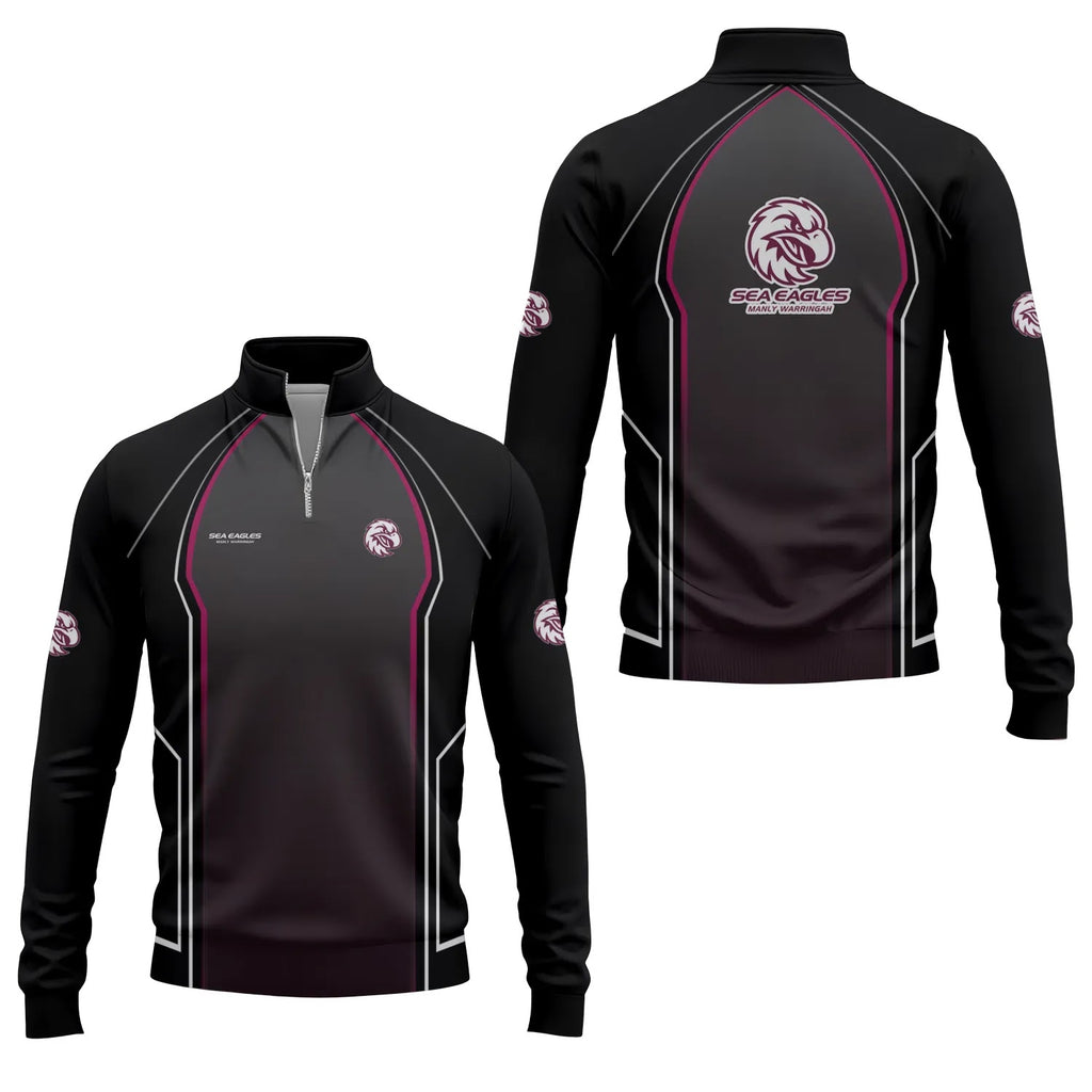 Manly Warringah Sea Eagles Quarter-zip Pullover SC061