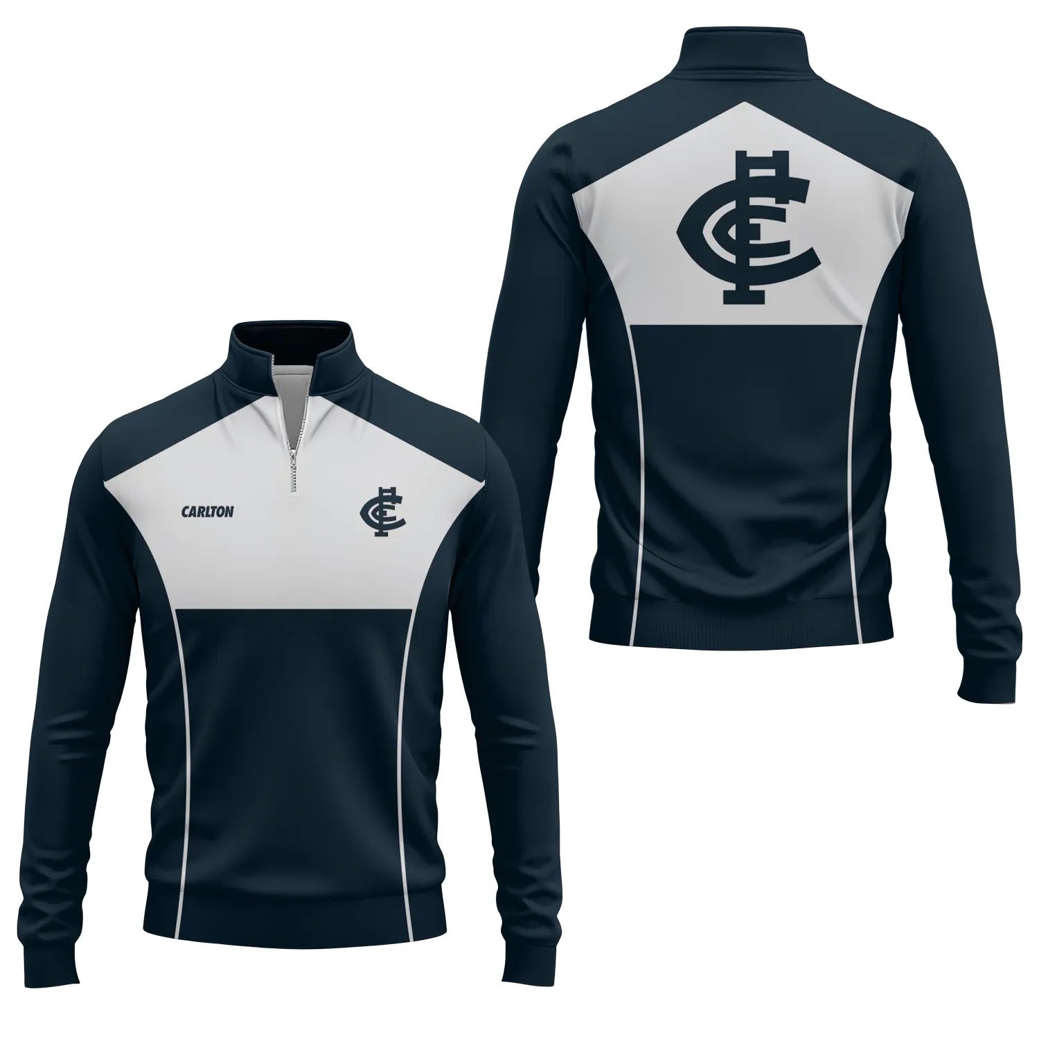 Carlton Blues Quarter-zip Pullover SC028