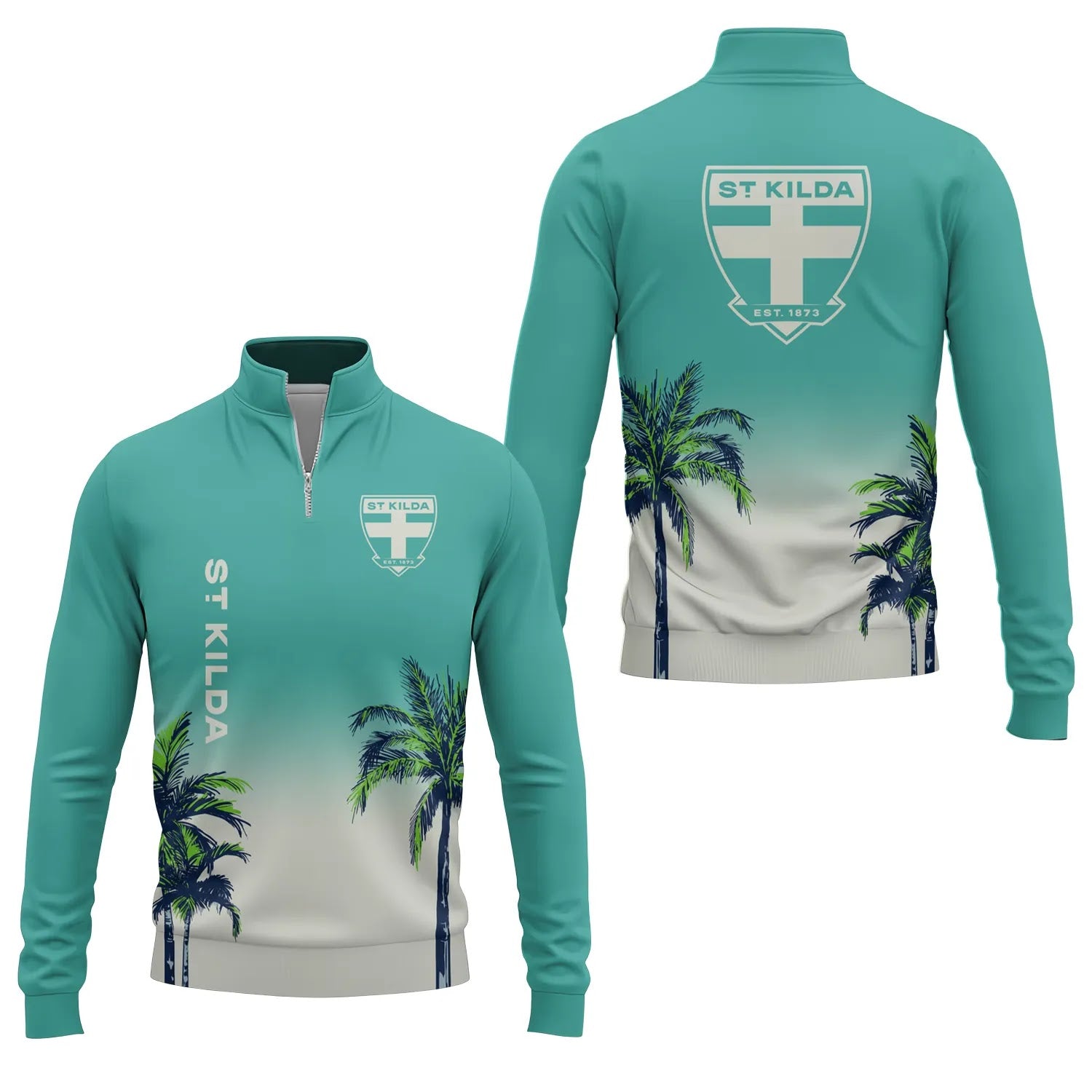 St Kilda Saints Quarter-zip Pullover SHW020