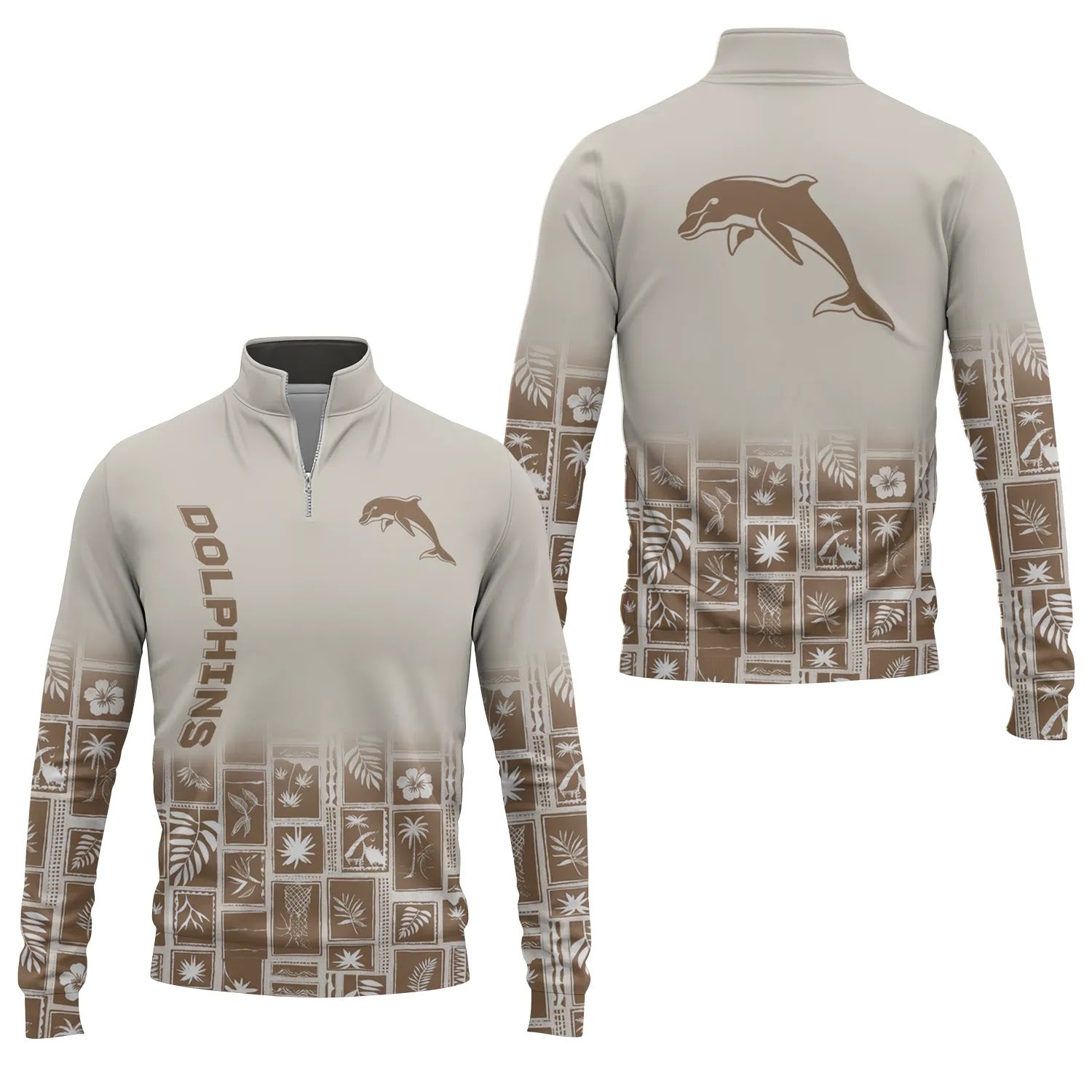 Dolphins Quarter-zip Pullover SHW067