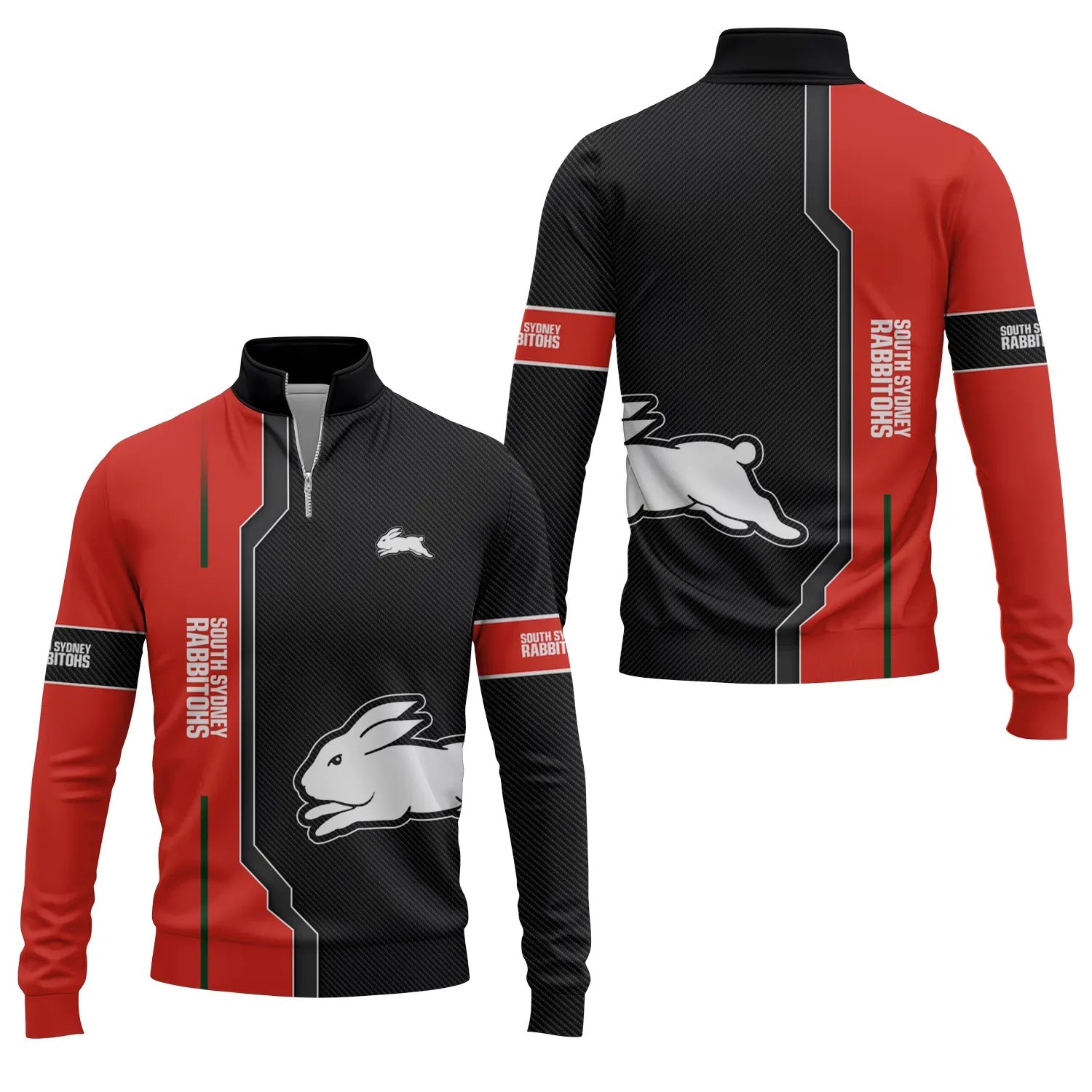 South Sydney Rabbitohs Quarter-zip Pullover SC042