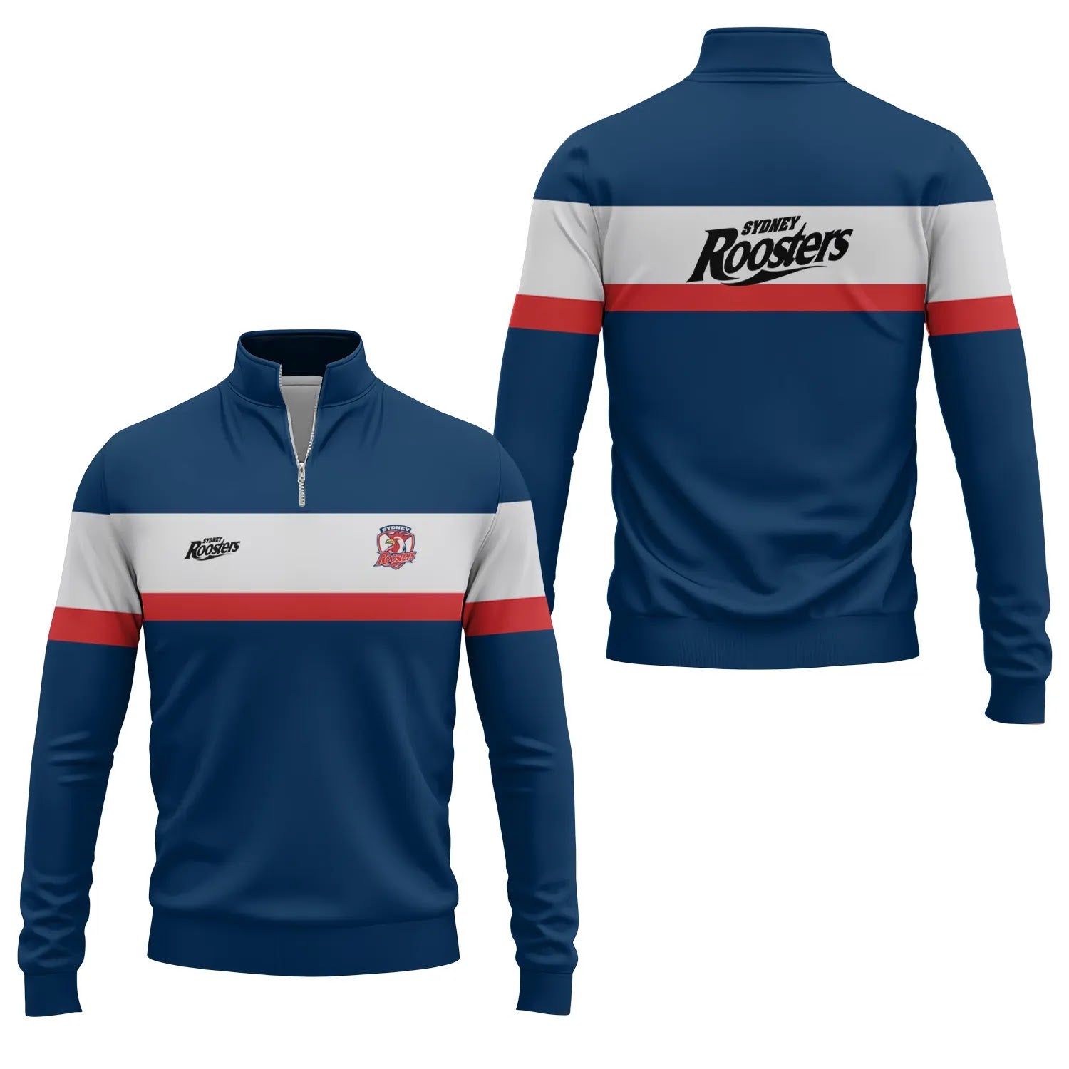 Sydney Roosters Quarter-zip Pullover SC046