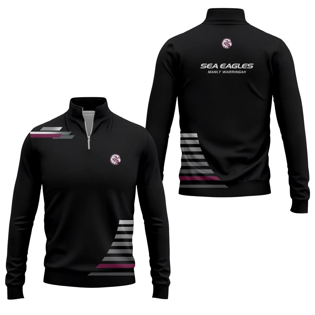 Manly Warringah Sea Eagles Quarter-zip Pullover SC034