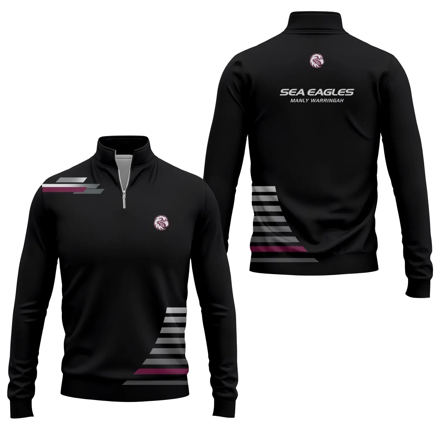 Manly Warringah Sea Eagles Quarter-zip Pullover SC034