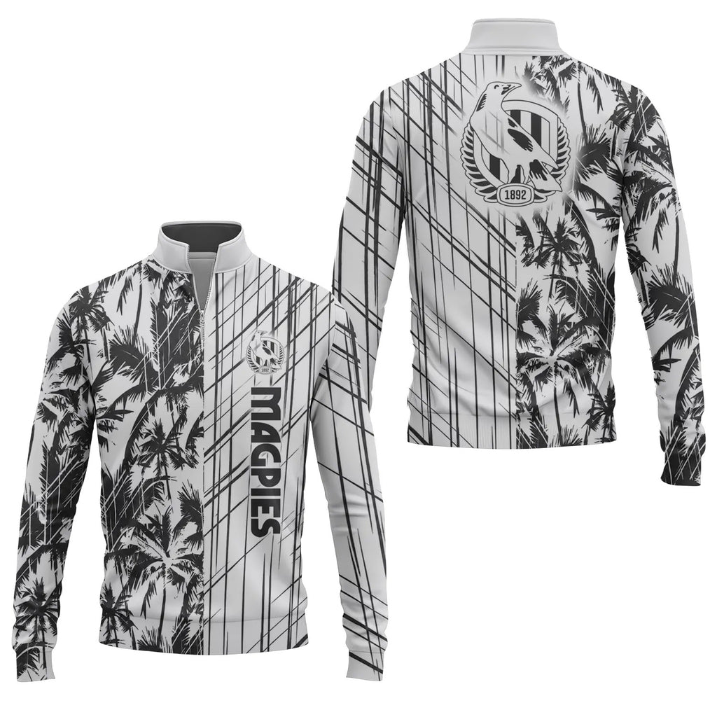 Collingwood Magpies Quarter-zip Pullover SHW041
