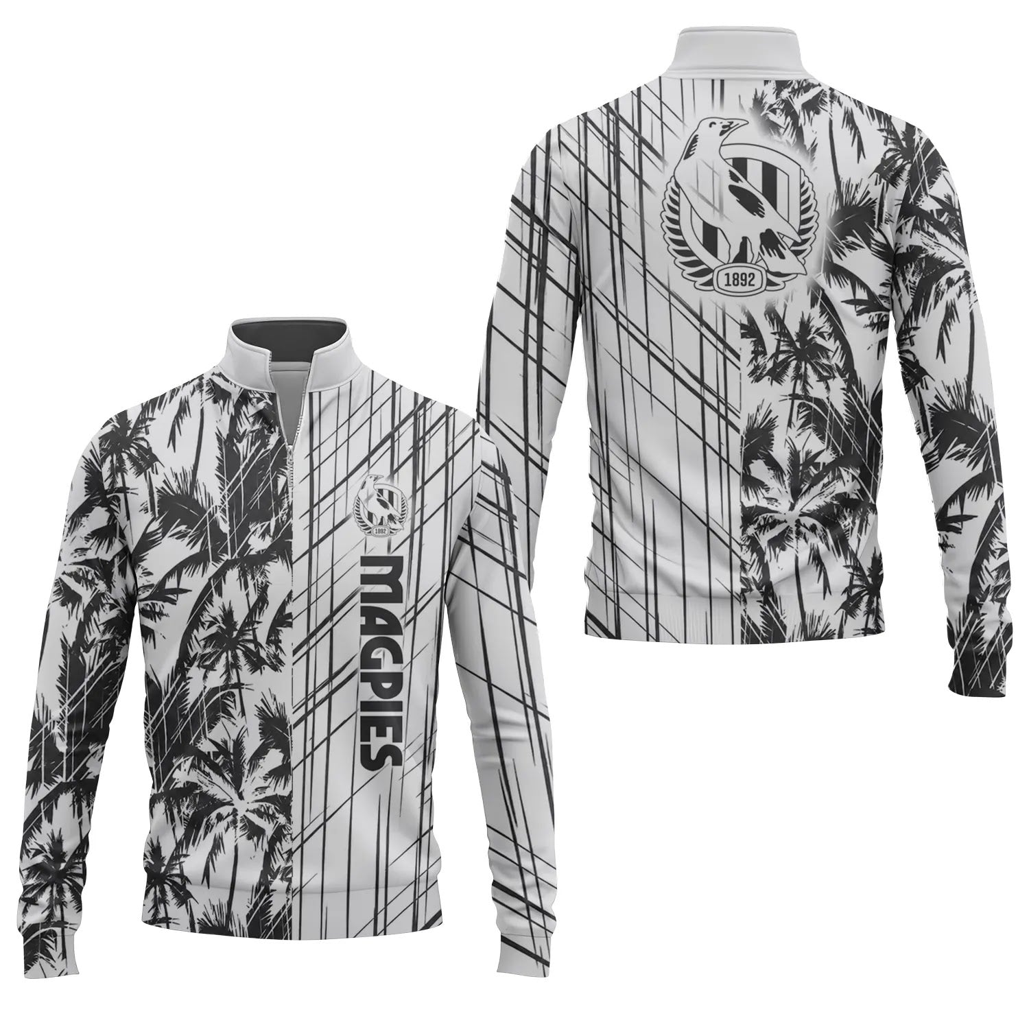 Collingwood Magpies Quarter-zip Pullover SHW041