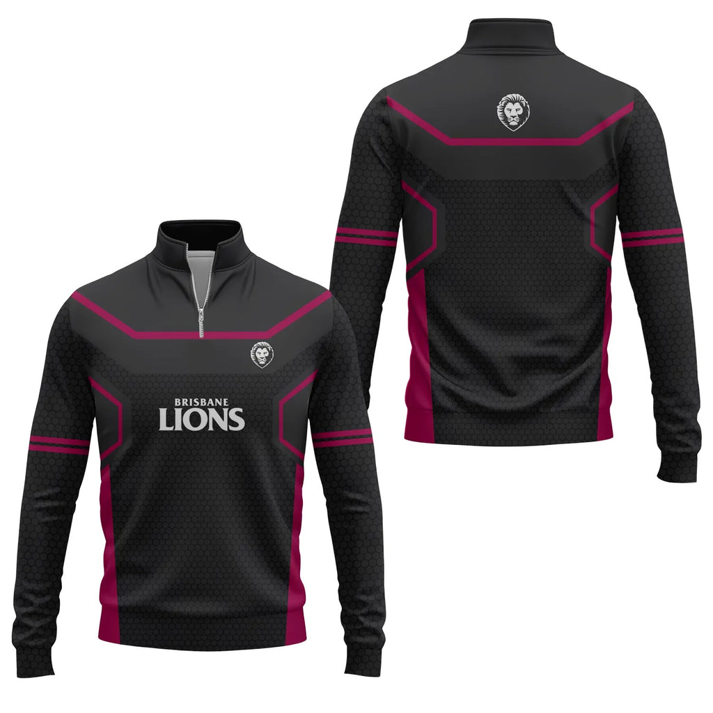 Brisbane Lions Quarter-zip Pullover SC052