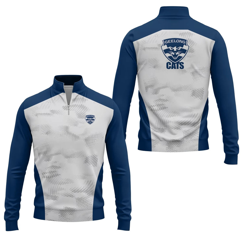 Geelong Cats Quarter-zip Pullover SC081