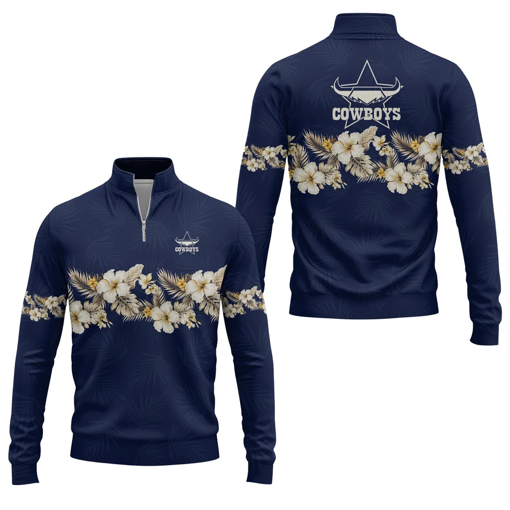 North Queensland Cowboys Quarter-zip Pullover SHW047