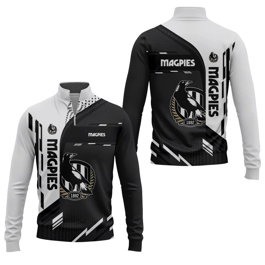 Collingwood Magpies Quarter-zip Pullover SC036