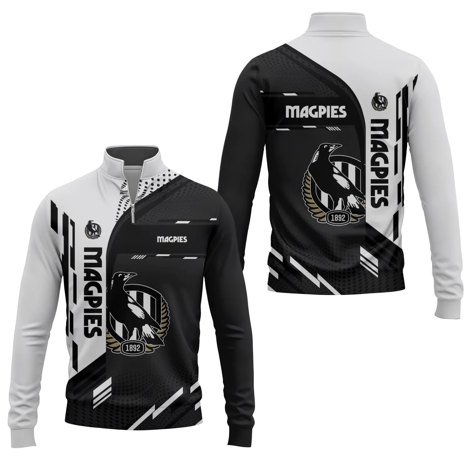 Collingwood Magpies Quarter-zip Pullover SC036