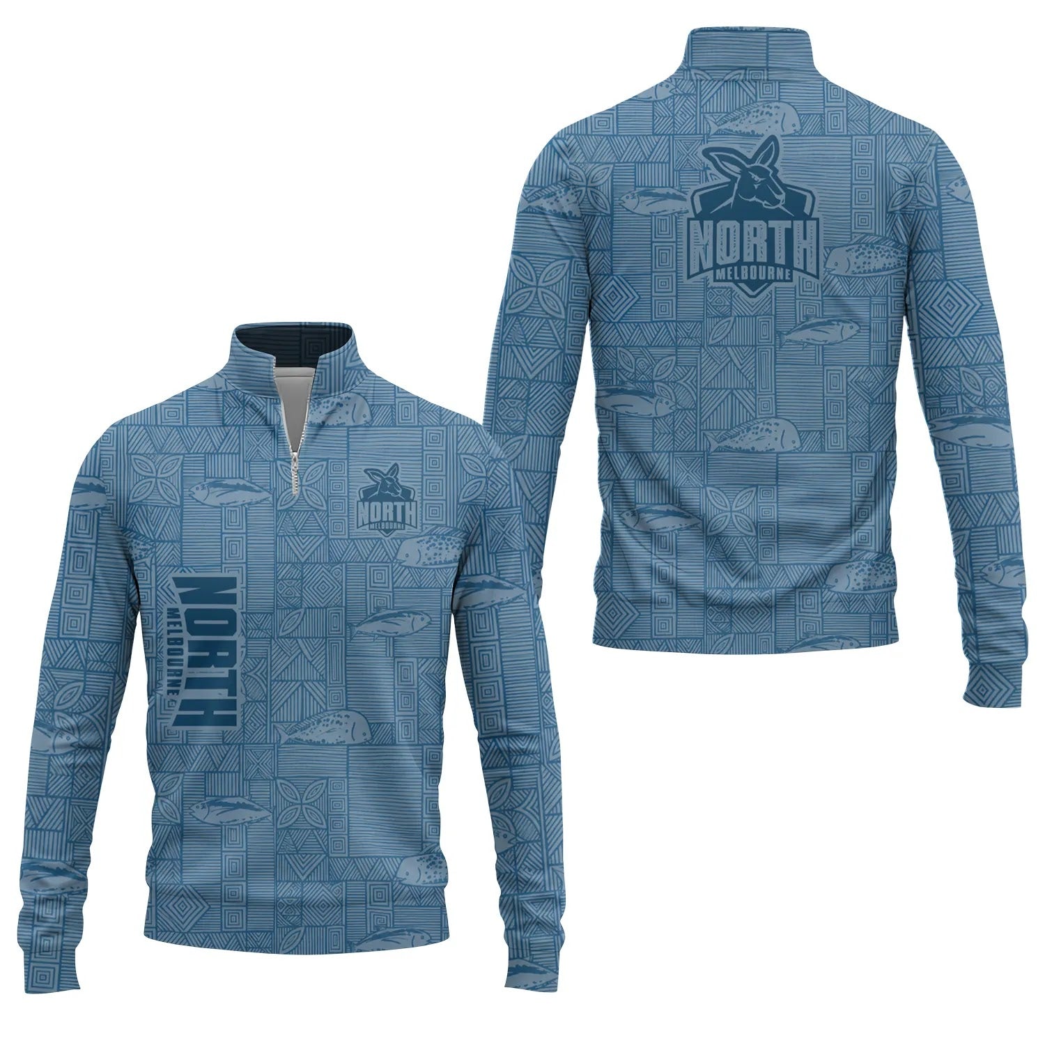 North Melbourne Kangaroos Quarter-zip Pullover SHW012