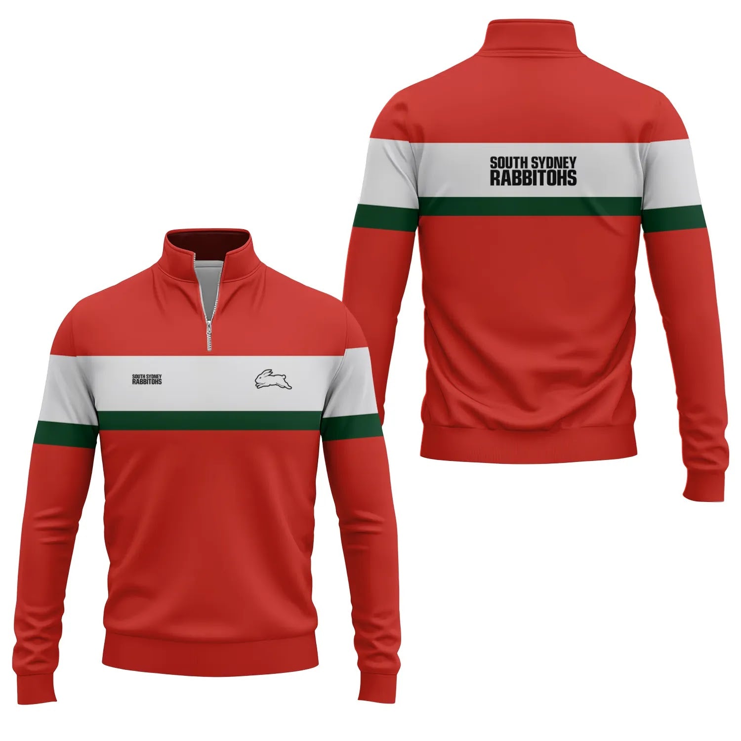 South Sydney Rabbitohs Quarter-zip Pullover SC046