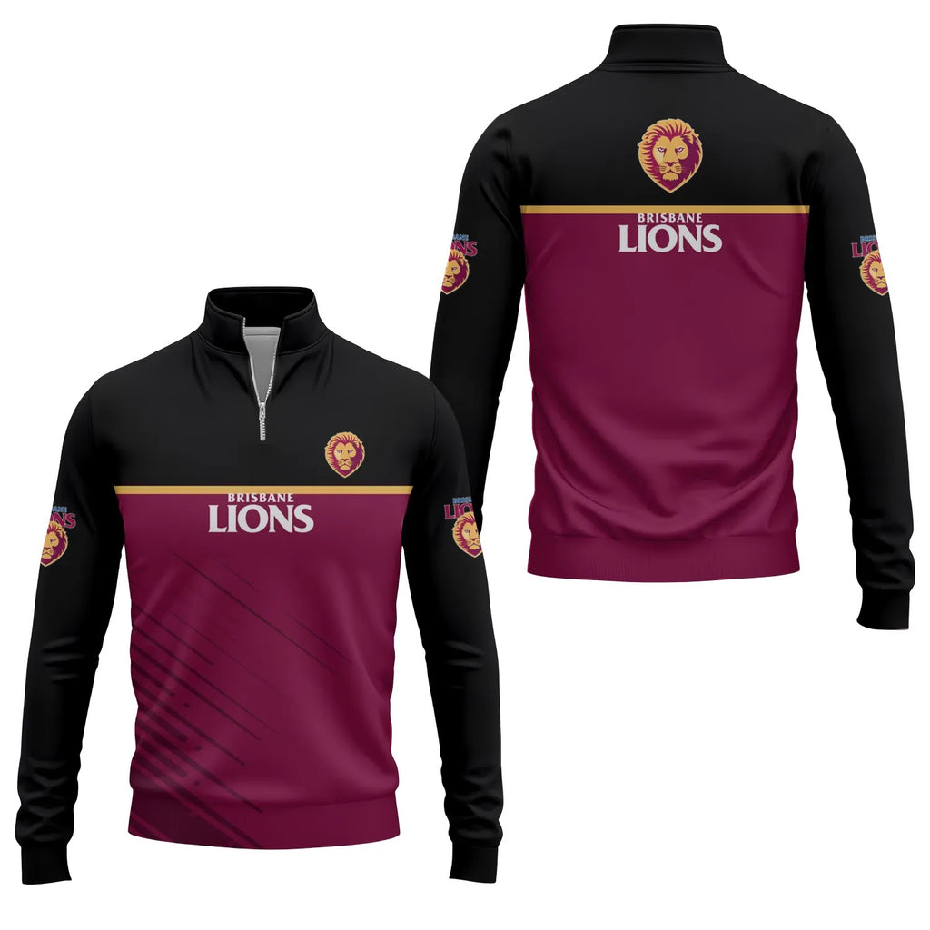 Brisbane Lions Quarter-zip Pullover SC040