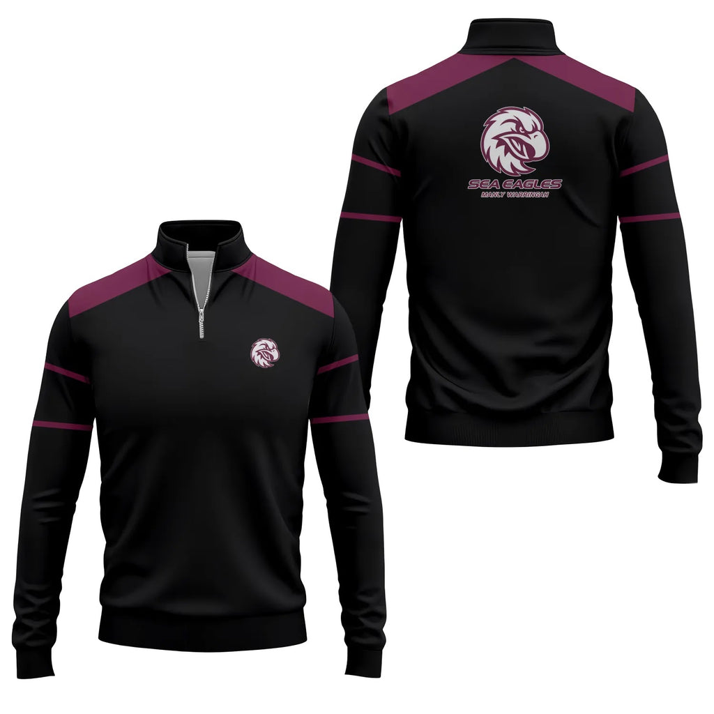 Manly Warringah Sea Eagles Quarter-zip Pullover SC041