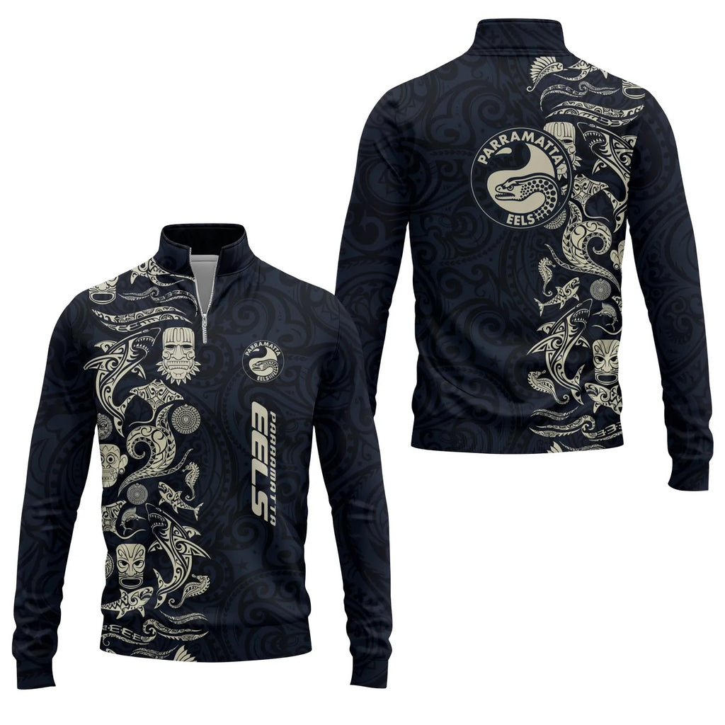 Parramatta Eels Quarter-zip Pullover SHW033