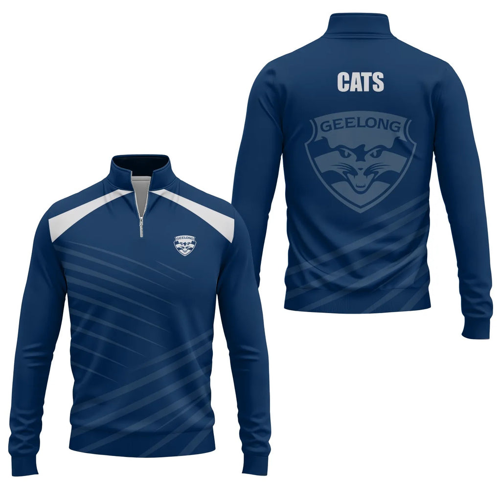 Geelong Cats Quarter-zip Pullover SC082