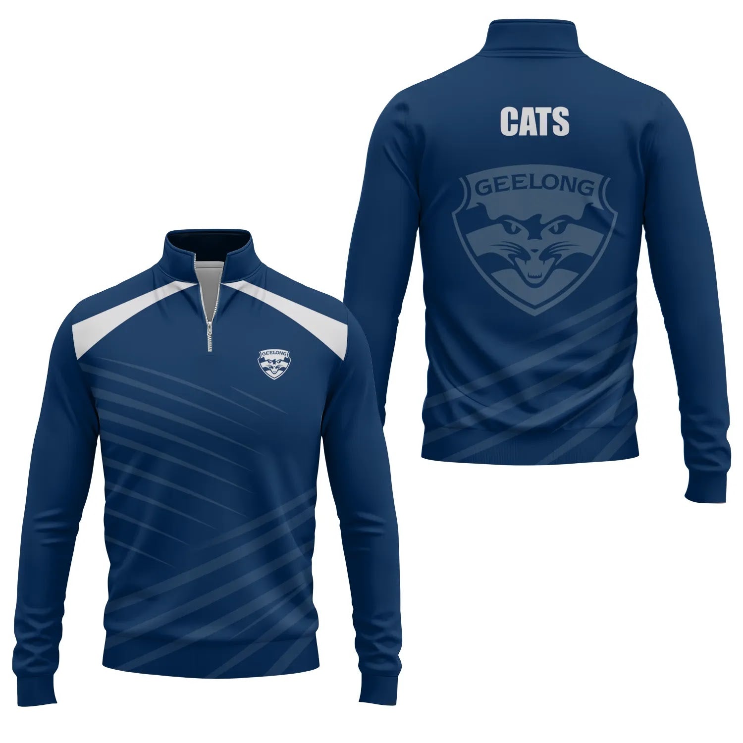 Geelong Cats Quarter-zip Pullover SC082