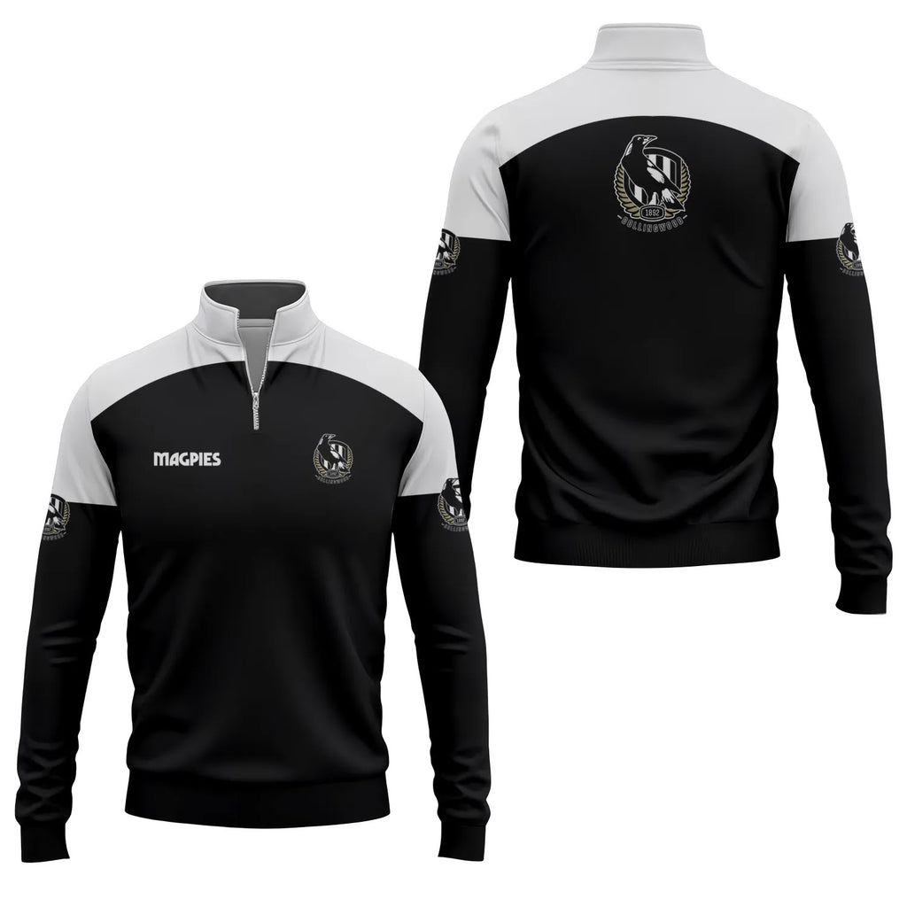 Collingwood Magpies Quarter-zip Pullover SC087