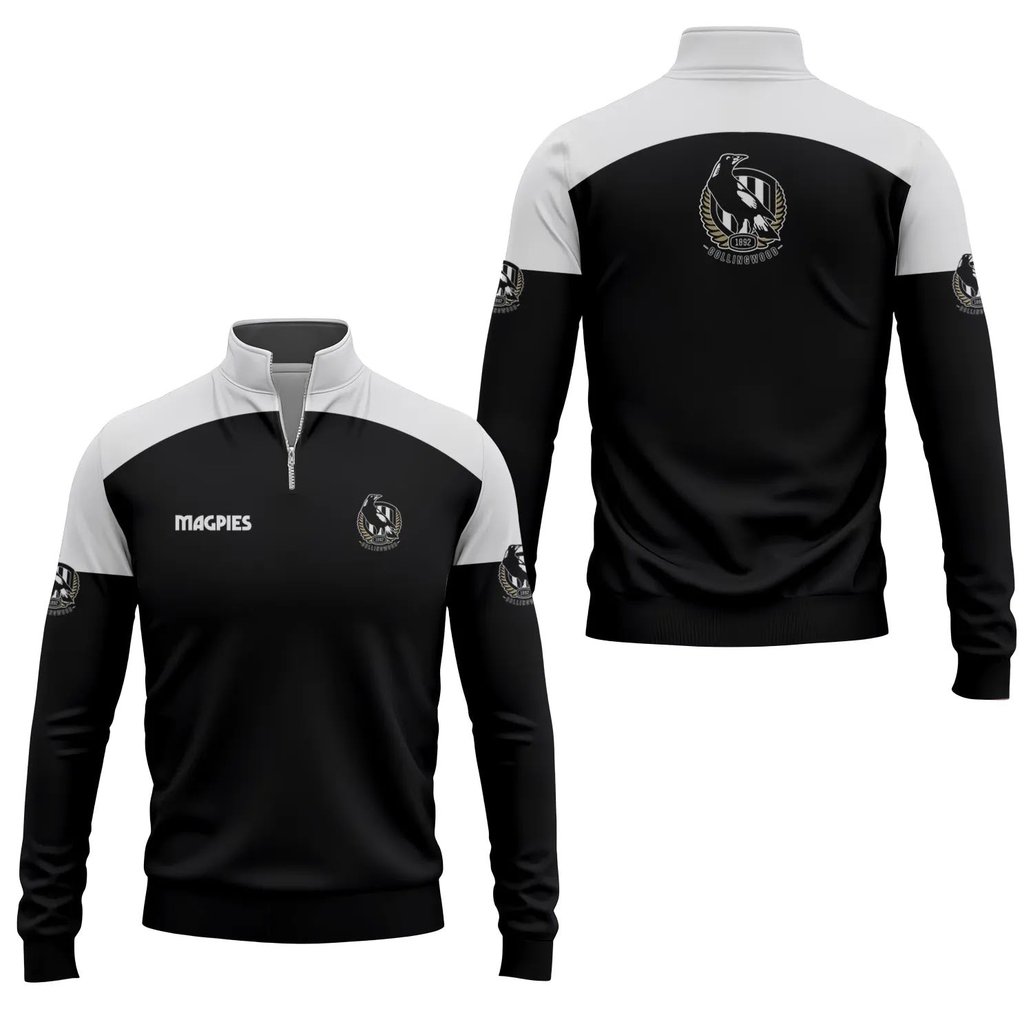 Collingwood Magpies Quarter-zip Pullover SC087