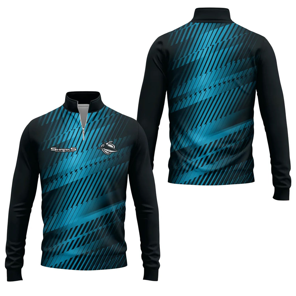 Cronulla-Sutherland Sharks Quarter-zip Pullover SC118