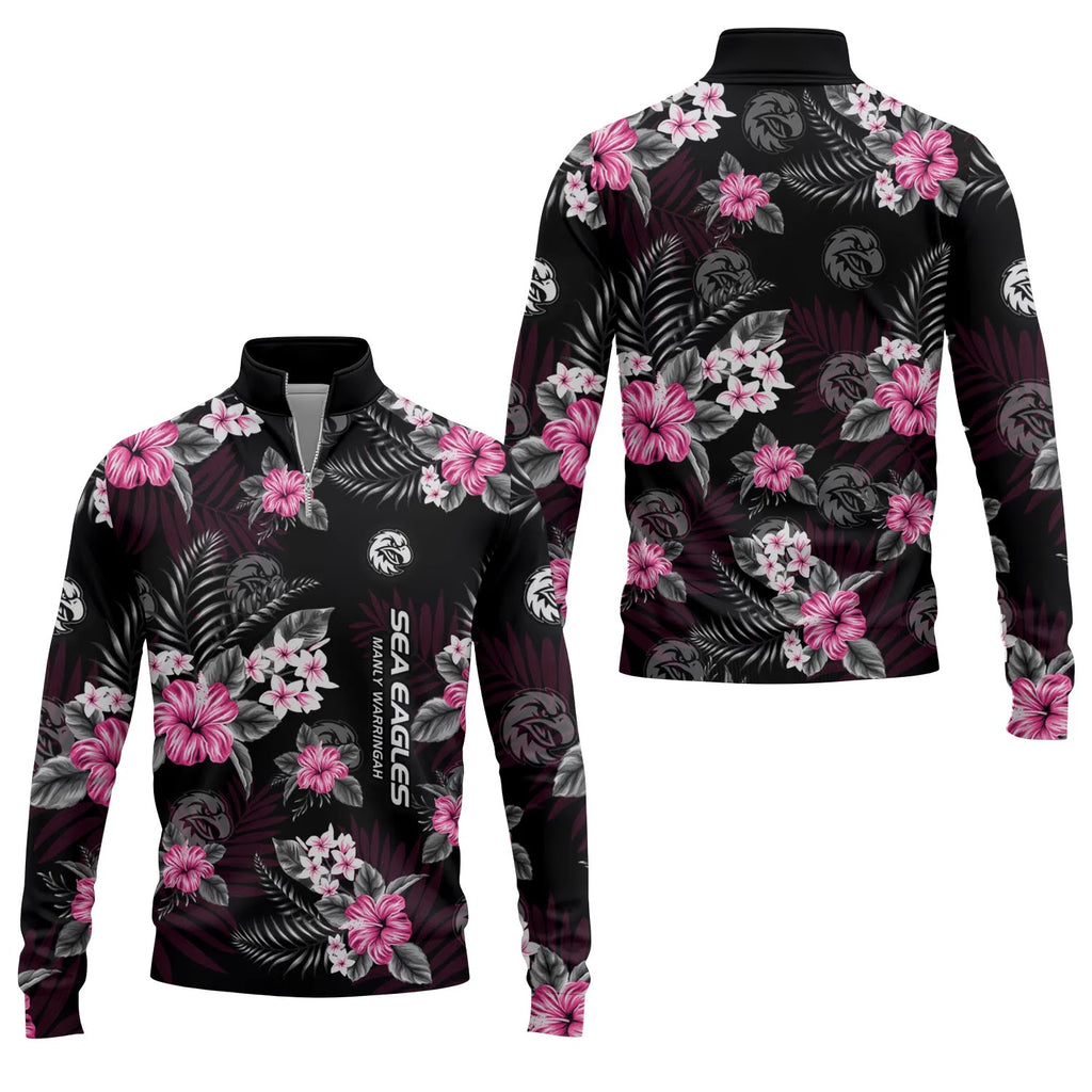Manly Warringah Sea Eagles Quarter-zip Pullover SC054