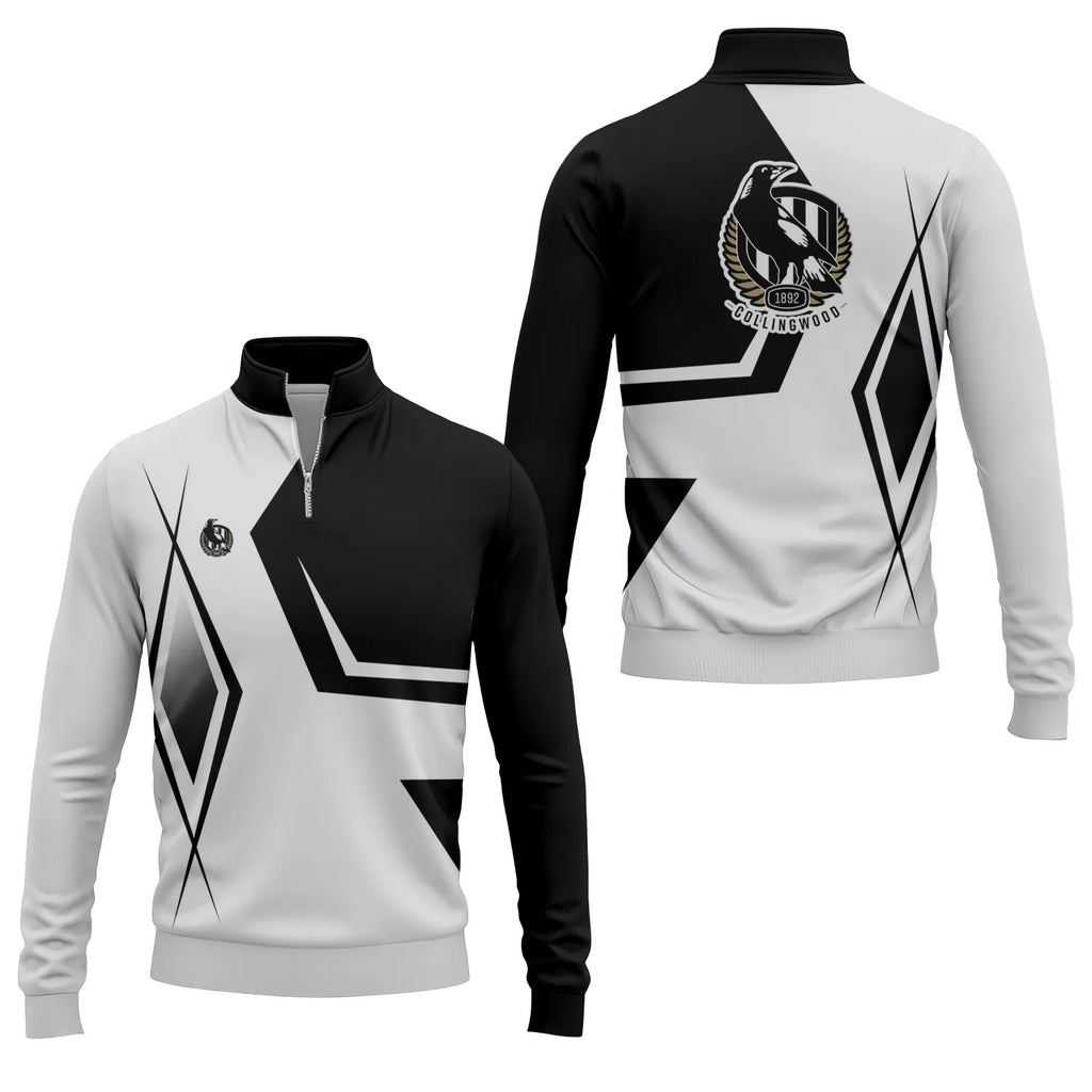 Collingwood Magpies Quarter-zip Pullover SC080
