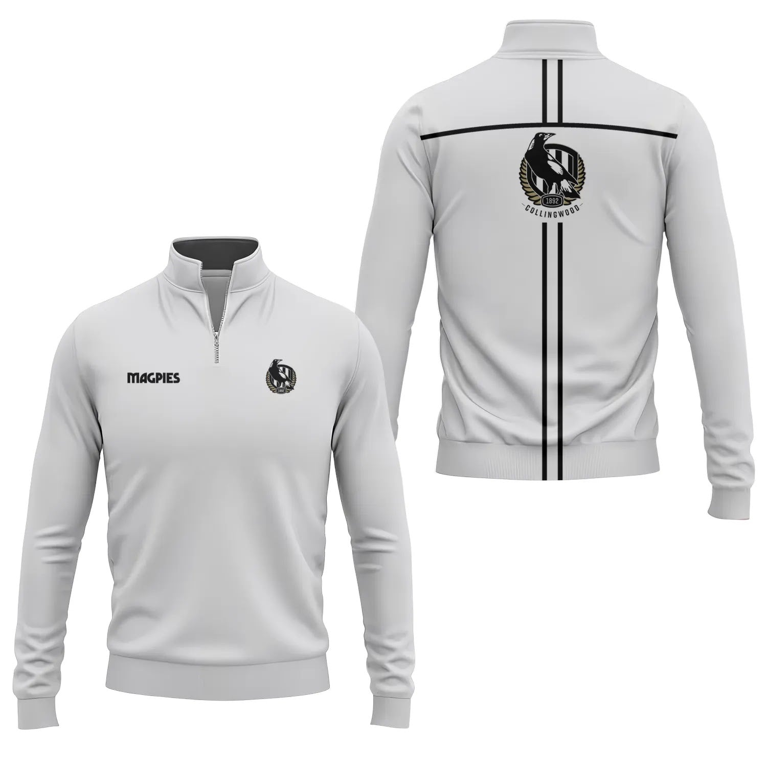 Collingwood Magpies Quarter-zip Pullover SC018