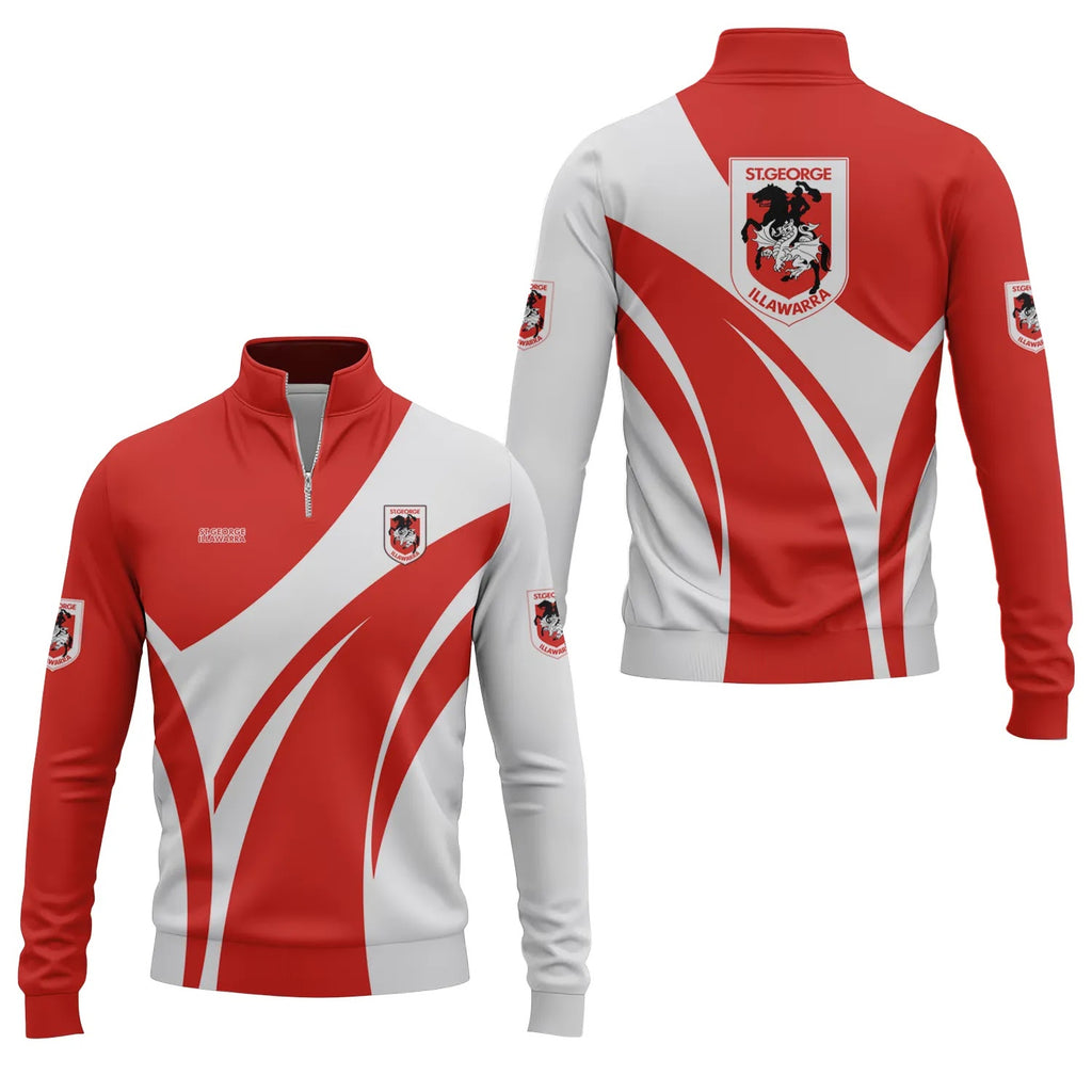St George Illawarra Dragons Quarter-zip Pullover SC022
